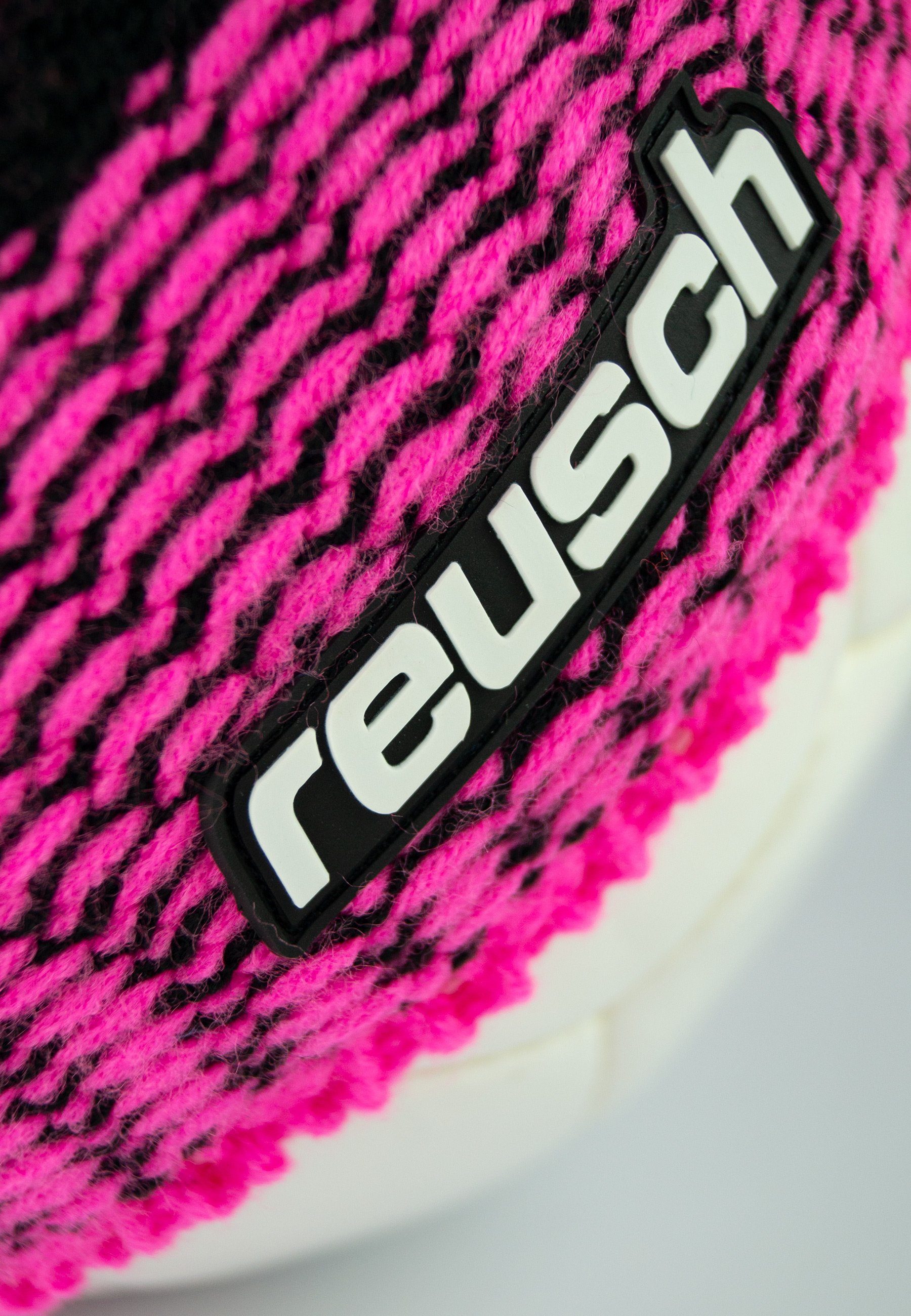 weiß-pink Reusch Noah Innenfutter Beanie (1-St) mit Beanie