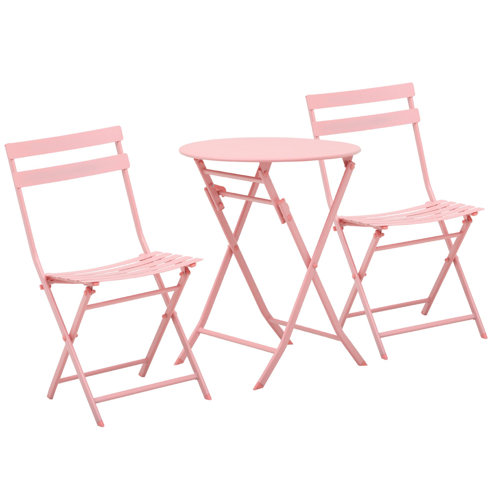 Outsunny Balkonset Gartenset Bistrotisch mit 2 günstig online kaufen