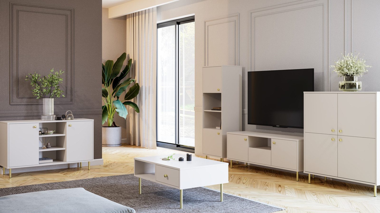 Raumhirsch Furniture Lowboard Venus, Stehendes Fernsehregal günstig online kaufen
