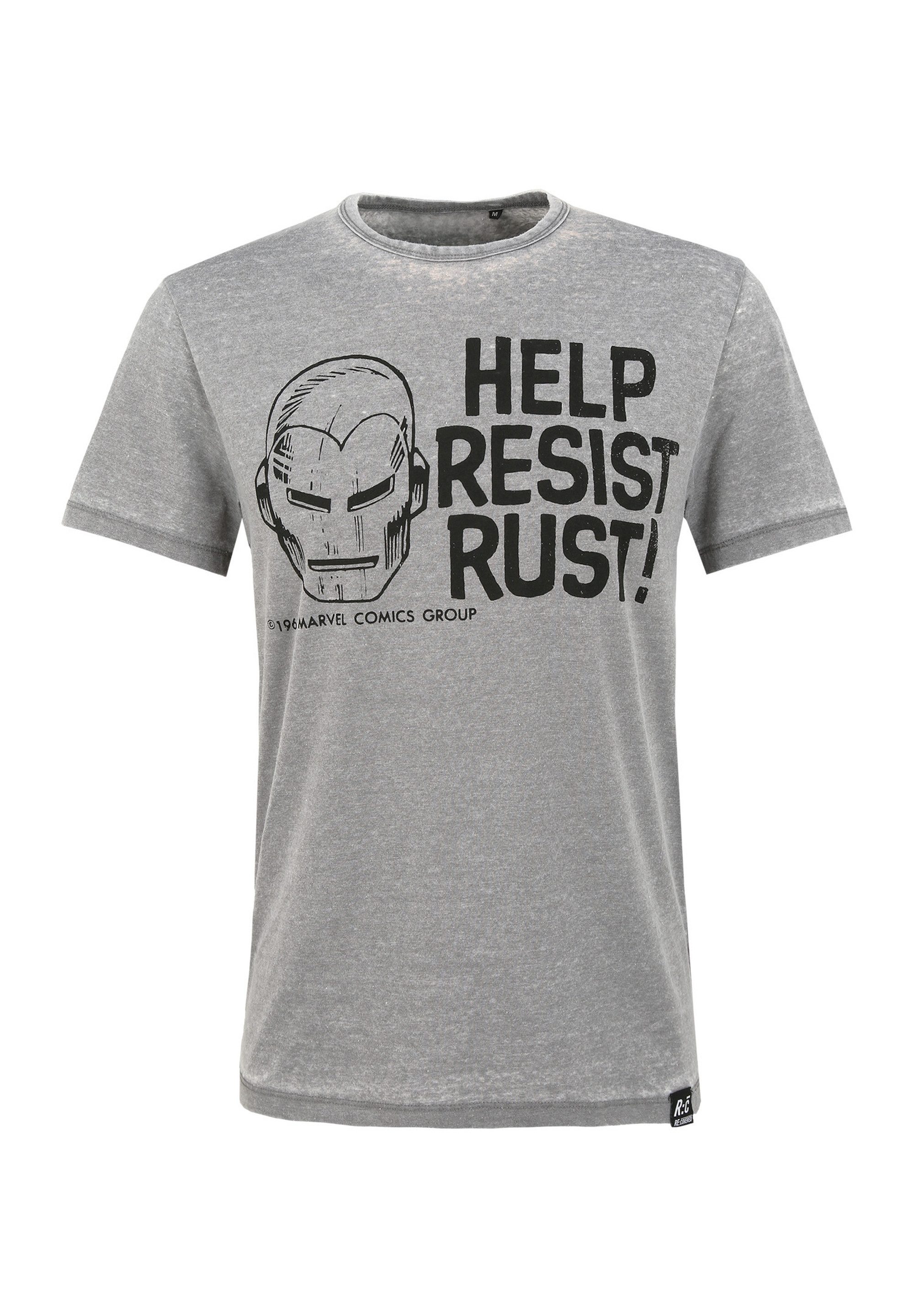 Recovered T-Shirt Marvel Help Resist Rust (1-tlg) mit coolem Marvel-Print