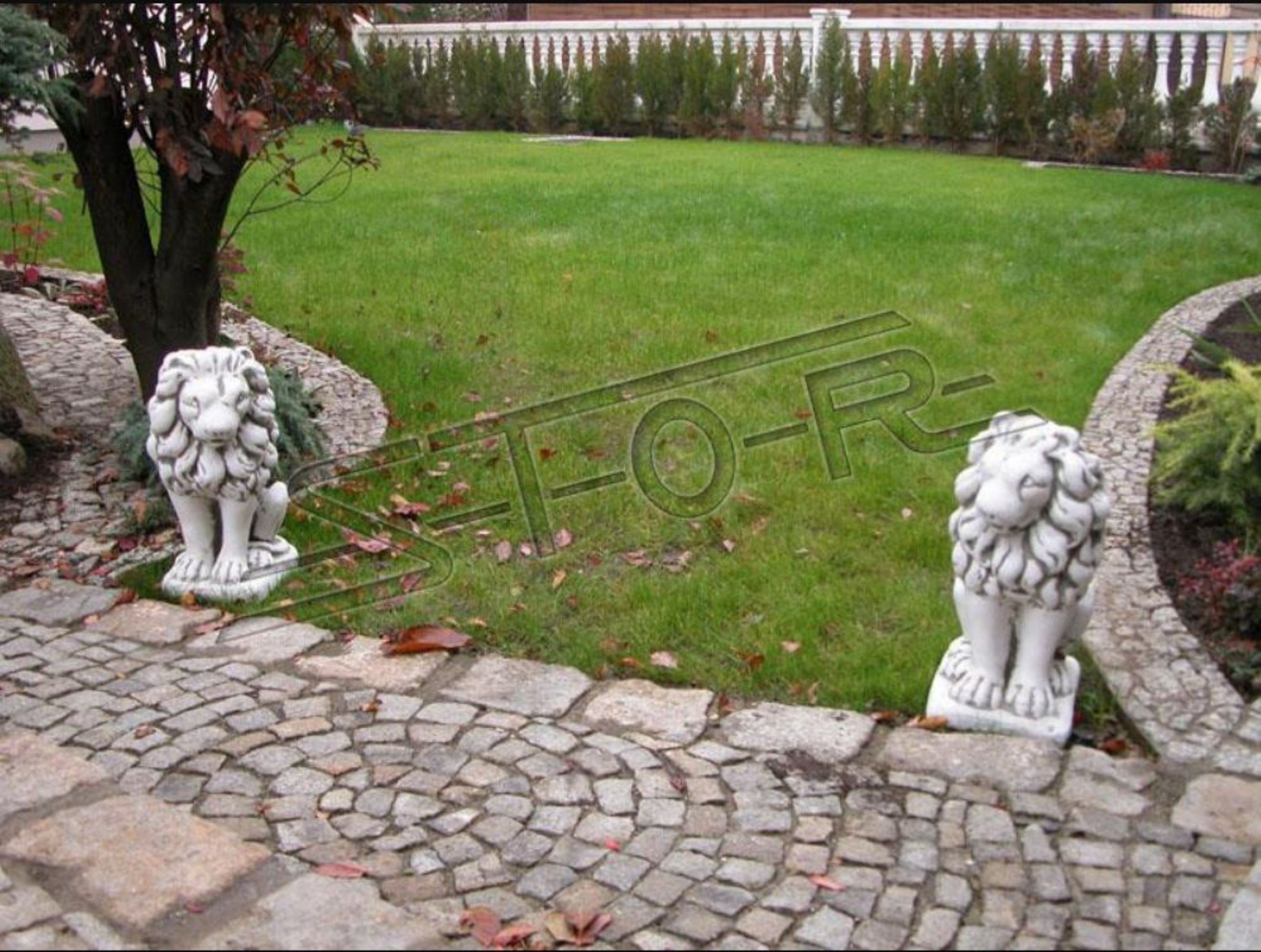 Dekoration Figuren Löwe Skulptur JVmoebel Skulpturen Designer Skulptur Statue Garten