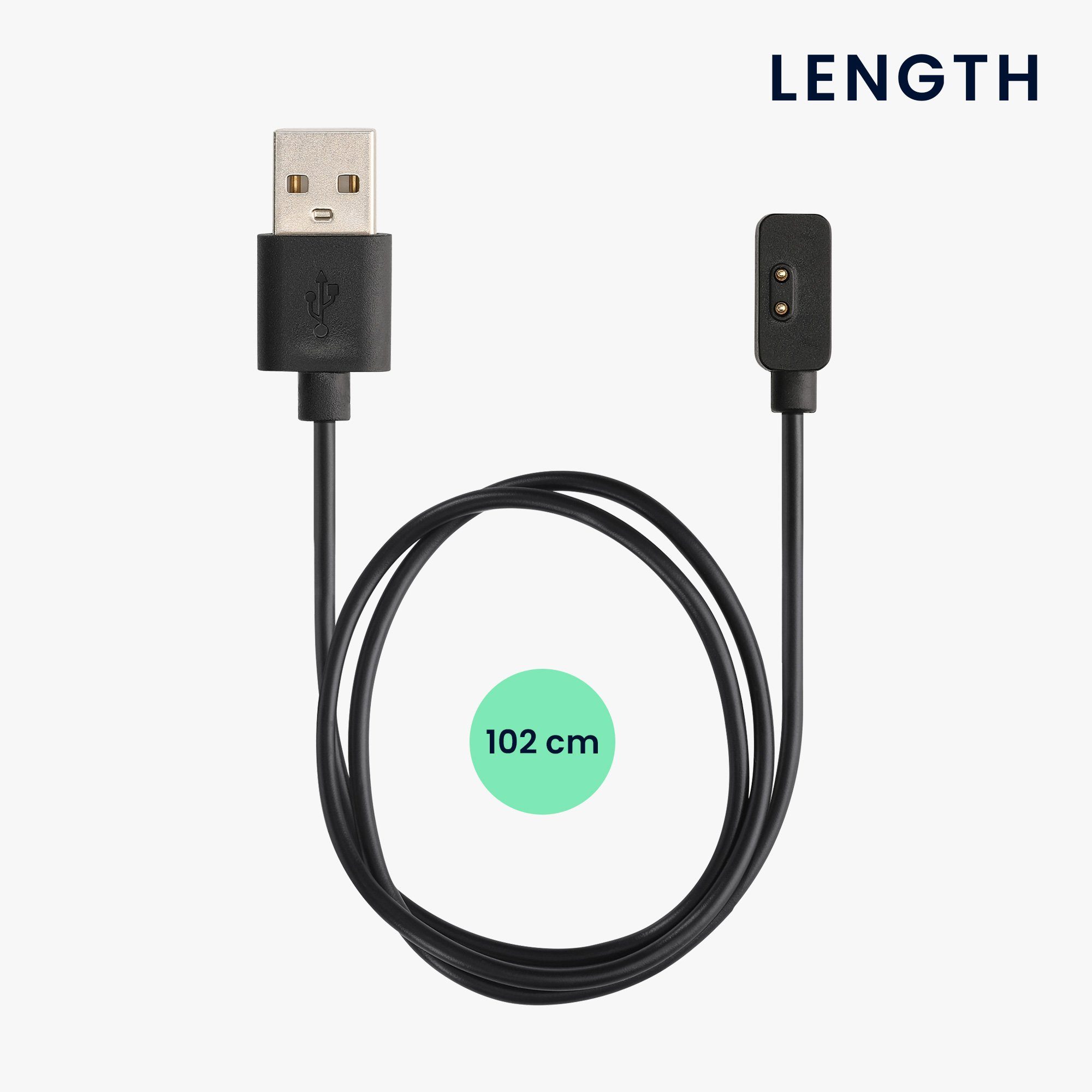 kwmobile Smartwatch Ladekabel für Xiaomi Mi Band 7 Pro / Poco Watch / Redmi Smartphone-Ladegerät (1-tlg., USB Ladekabel für Smartwatch Aufladekabel - Fitnesstra – Bild 3 von 5