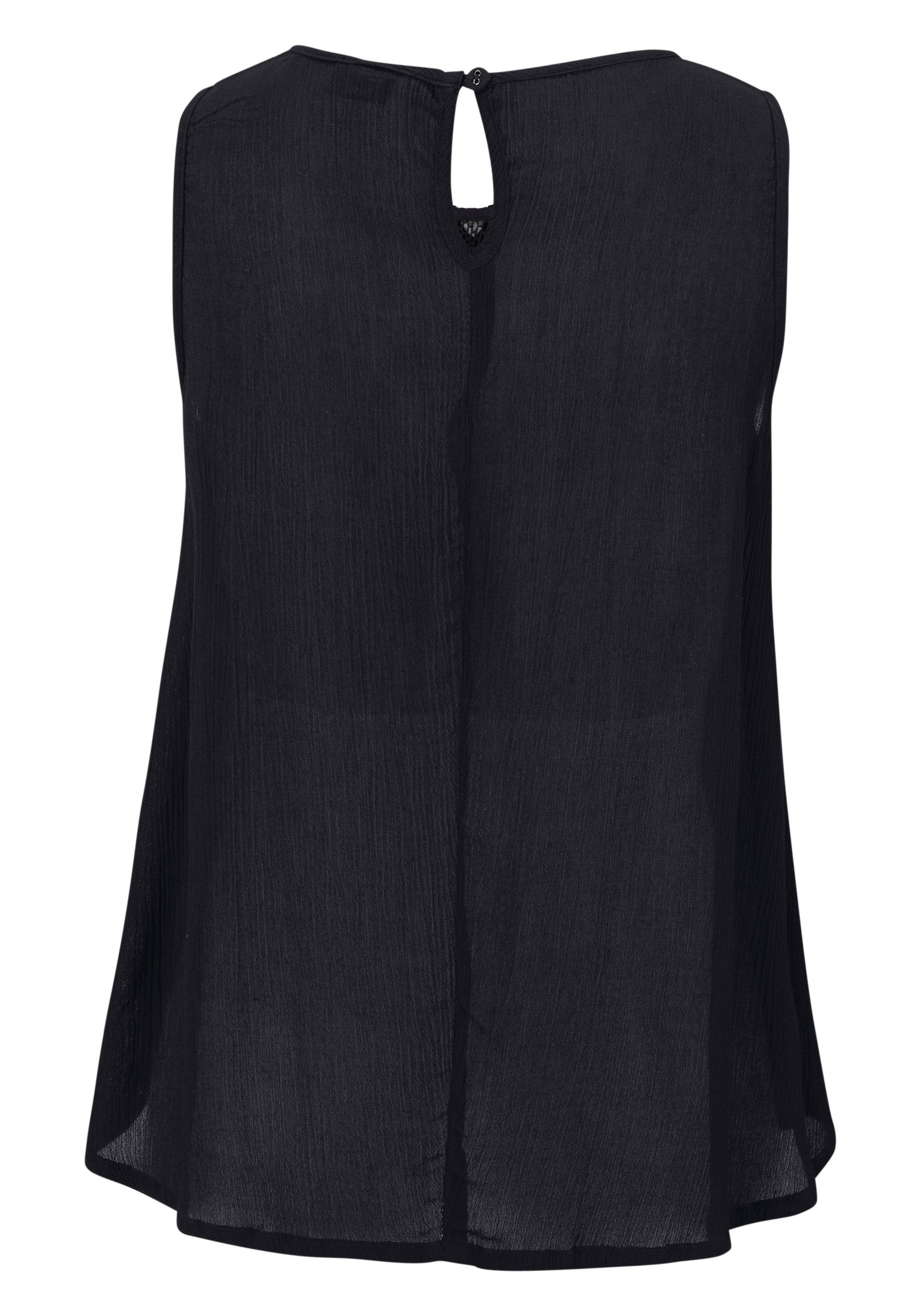 Buffalo Crepebluse mit Spitzeneinsatz, Blusentop, Boho-Style