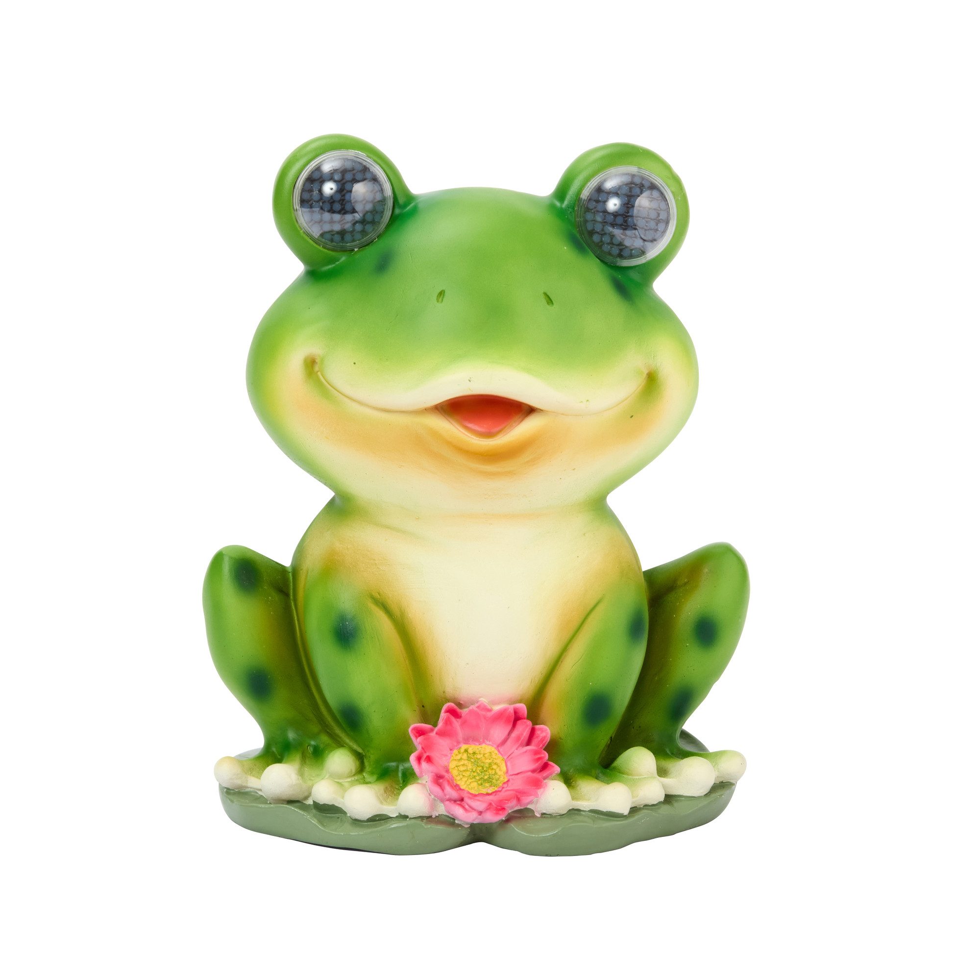 Smart Garden Gartenfigur Solarlicht Zwinkernder Frosch günstig online kaufen