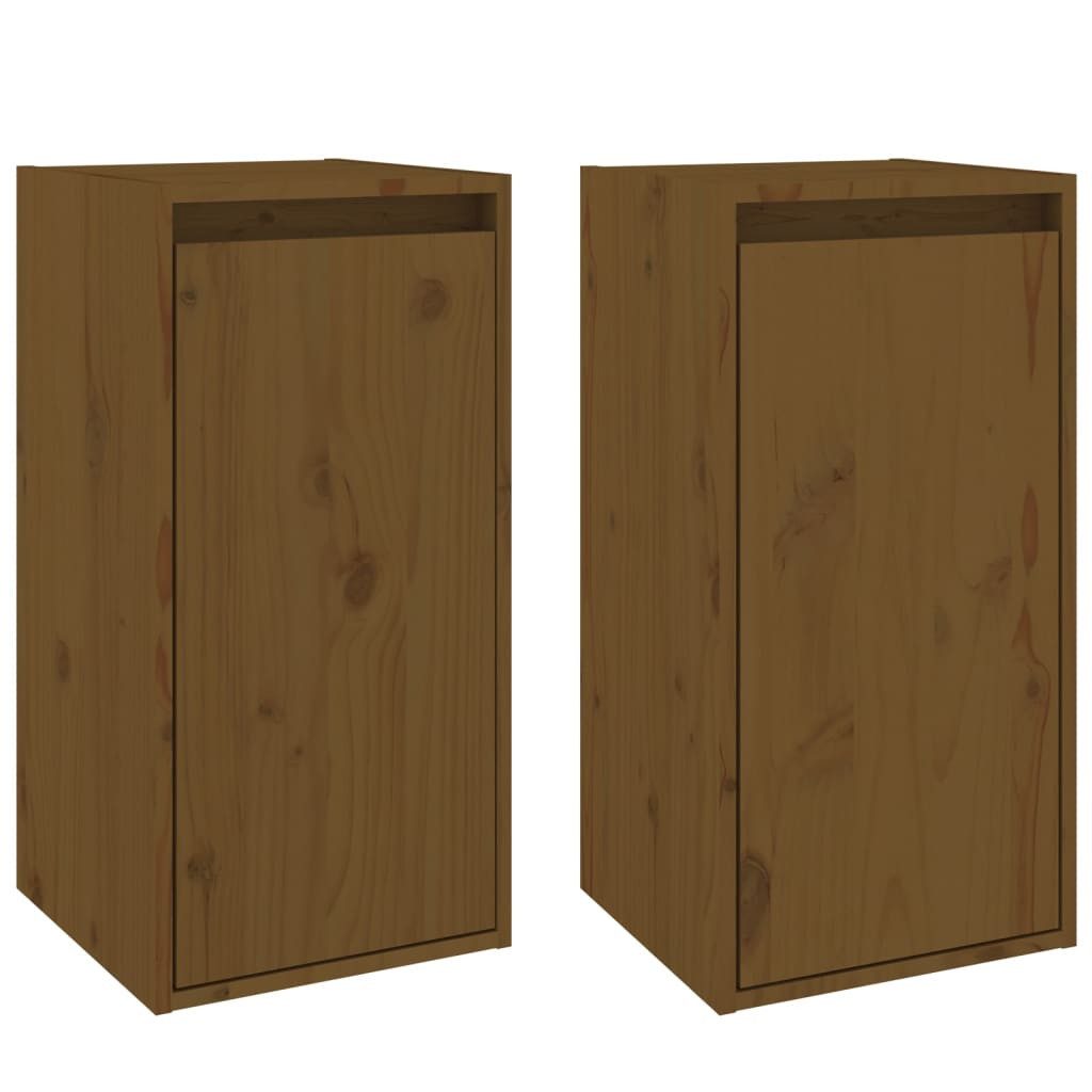 vidaXL Hängeschrank NA Hängeschrank aus Kiefer Massivholz 30x30x60 cm ideal für jedes Zimm