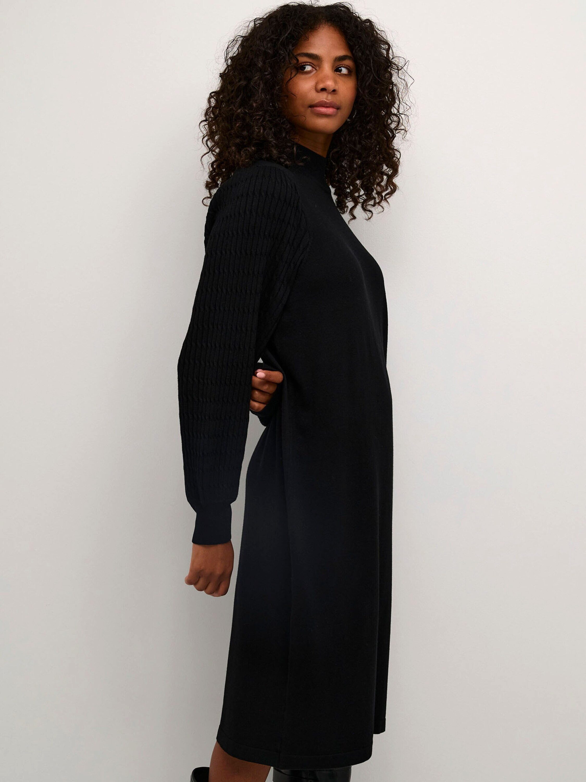 KAFFE Midikleid Nanna (1-tlg) Plain/ohne Details