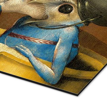 Posterlounge Alu-Dibond-Druck Hieronymus Bosch, Der Garten der Lüste - Die Hölle (Detail), Malerei