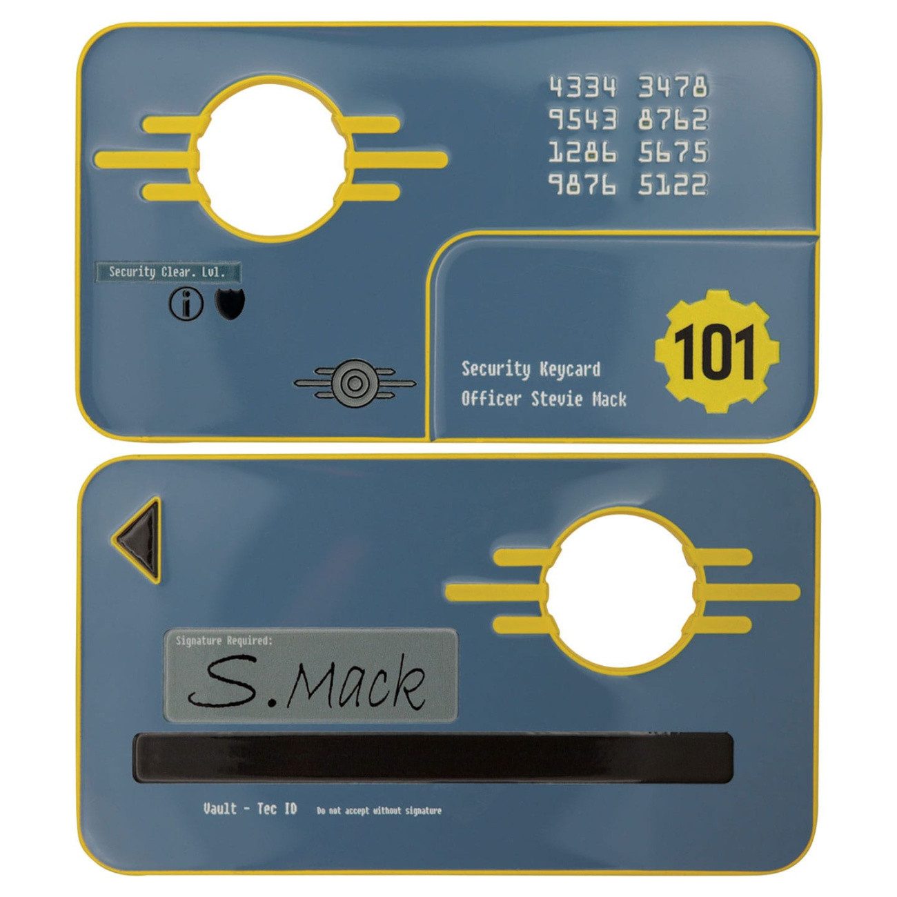 Fanattik Merchandise-Figur Fallout 3 Replik Vault 101 Security Keycard Limited Edition