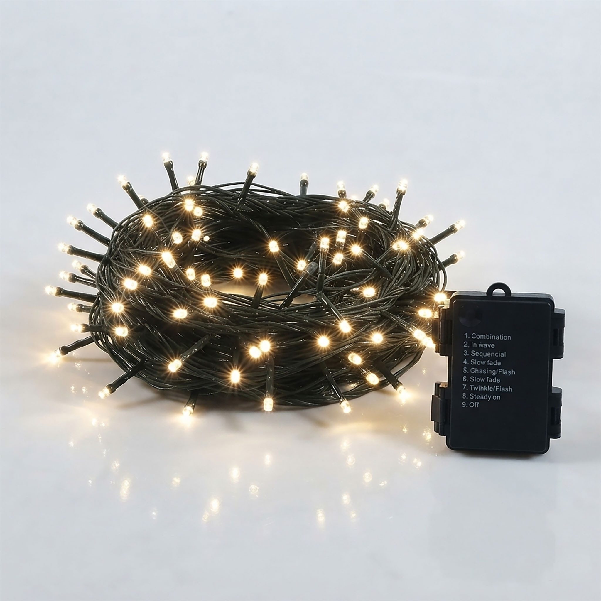 Spetebo Lichterkette LED Beleuchtung 80 LED - Dual Timer, 80-flammig, Dual Timer