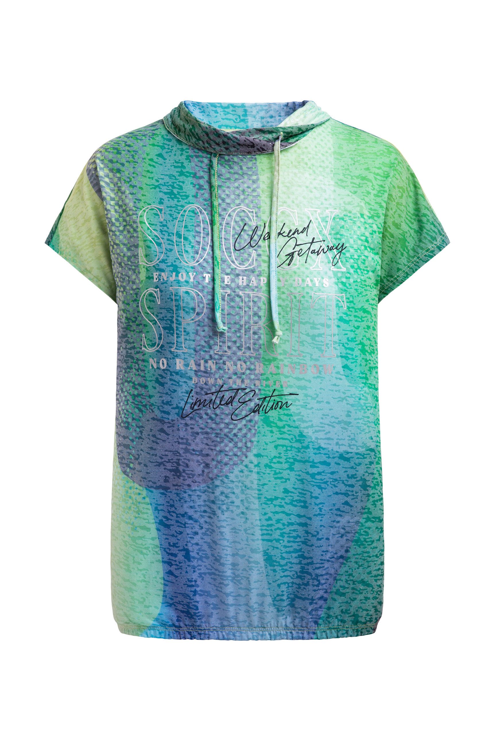 SOCCX Rundhalsshirt mit Gummizug im Saum günstig online kaufen