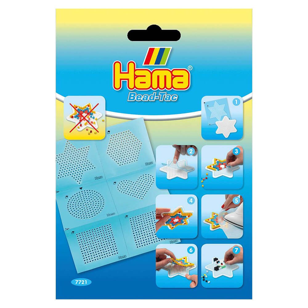 Hama Bügelperlen Hama Bogen mit Haftfolien, 6 Stk. für Midi-Bügelperlen