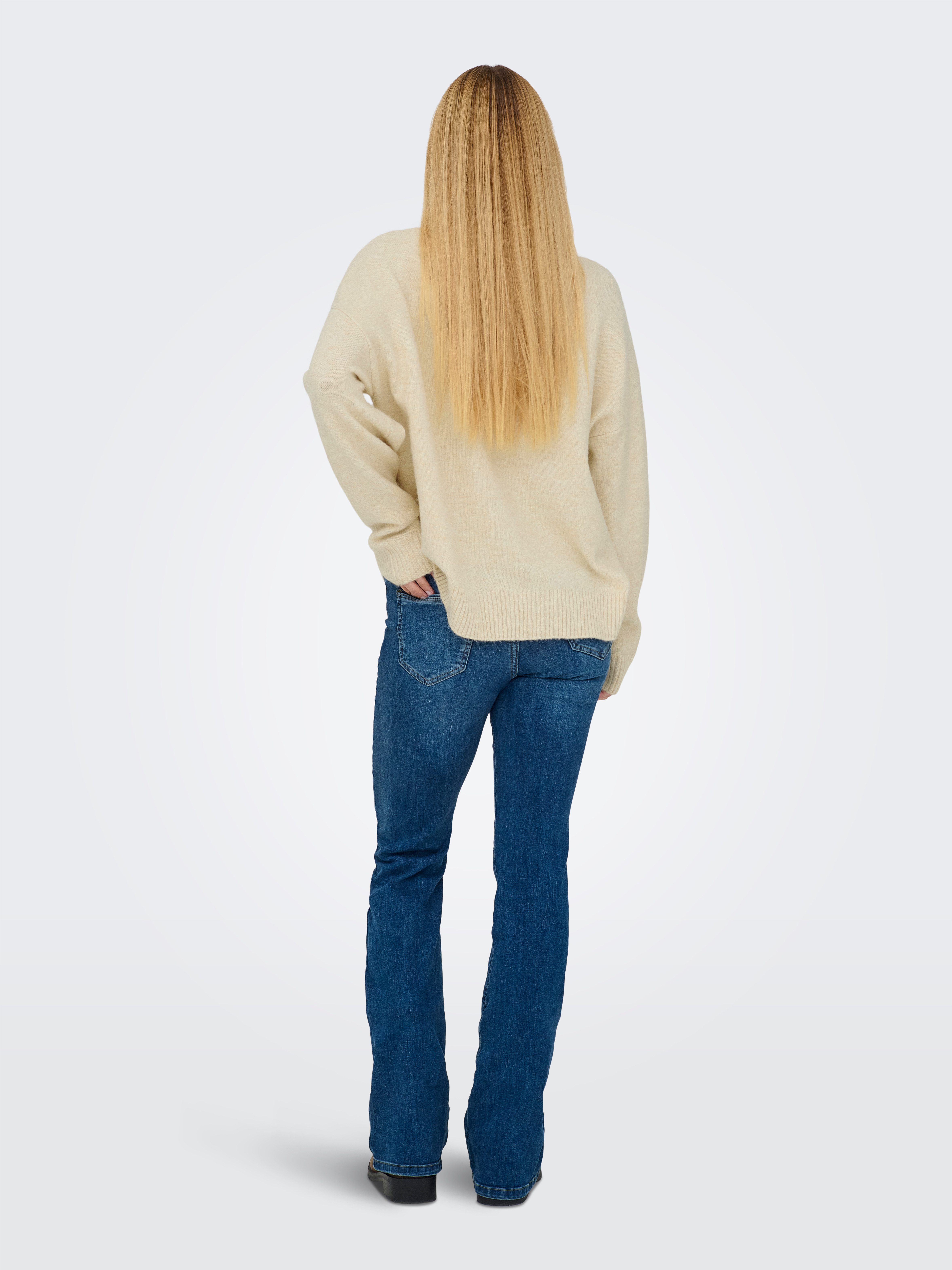 ONLY Strickpullover ONLRENE LIFE LS O-NECK CC KNT