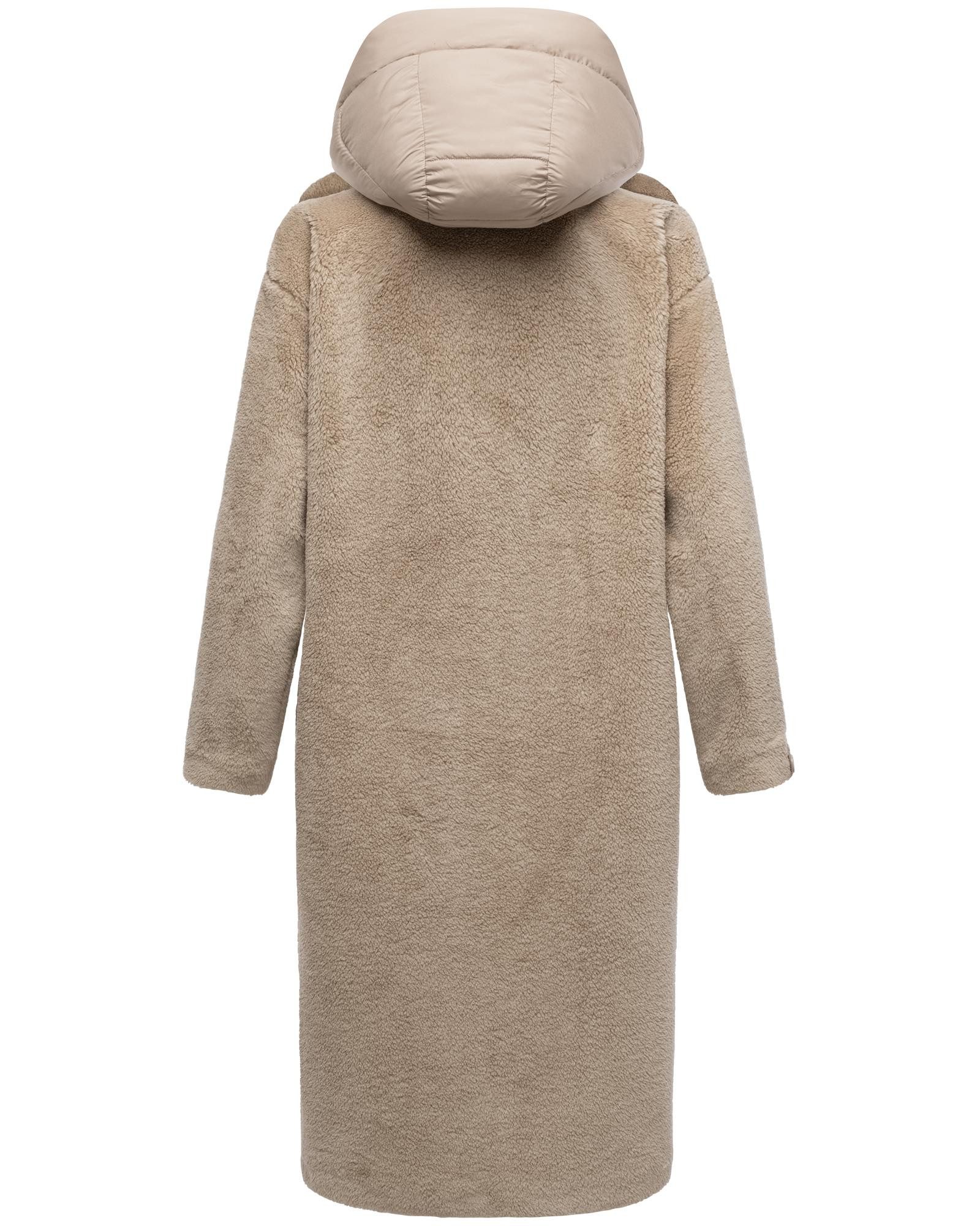 Navahoo Wintermantel Teddyzauber 14 Plüschmantel aus Teddyfleece mit abnehbmarem Krageneinsatz