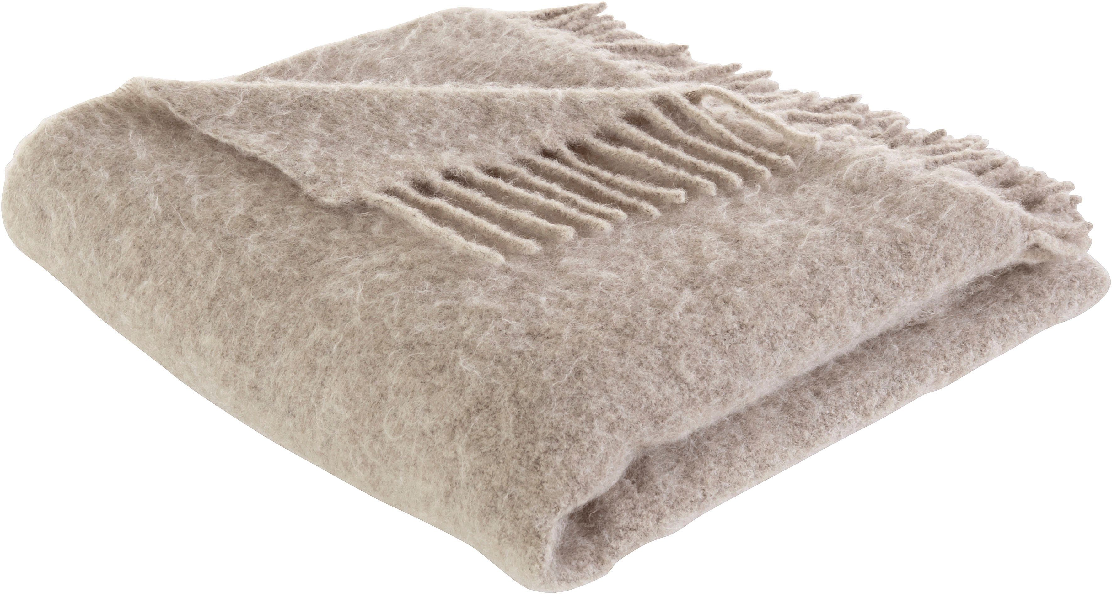 LeGer Home by Lena Gercke Plaid »Sinja«, mit Fransen, Kuscheldecke günstig online kaufen
