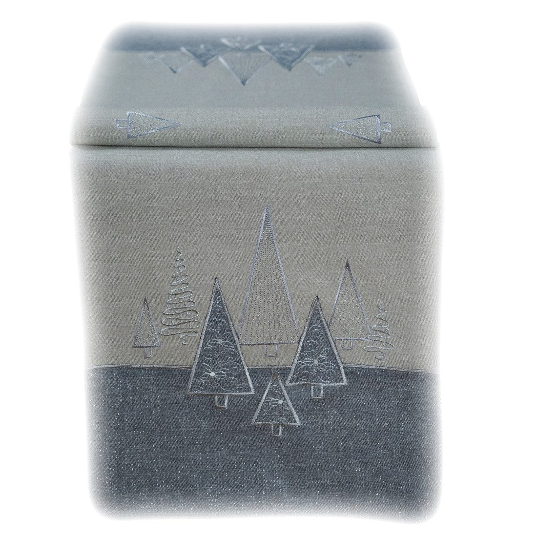 texpot Tischdecke Tischläufer Stickerei Tannenbäume Winter Weihnachten Deko günstig online kaufen