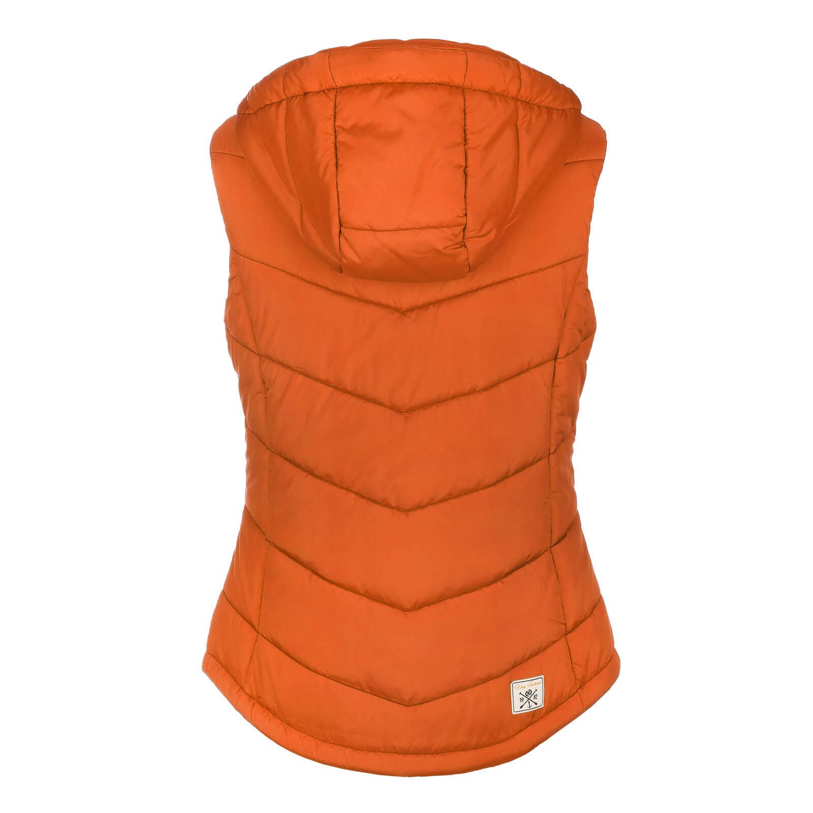 Dry Fashion Steppweste Rügen Damen Weste gesteppt Kapuze - Outdoor Damenweste Windabweisend Kapuze verstellbar & abnehmbar, 2-Wege-Reißverschluss, Seitentaschen