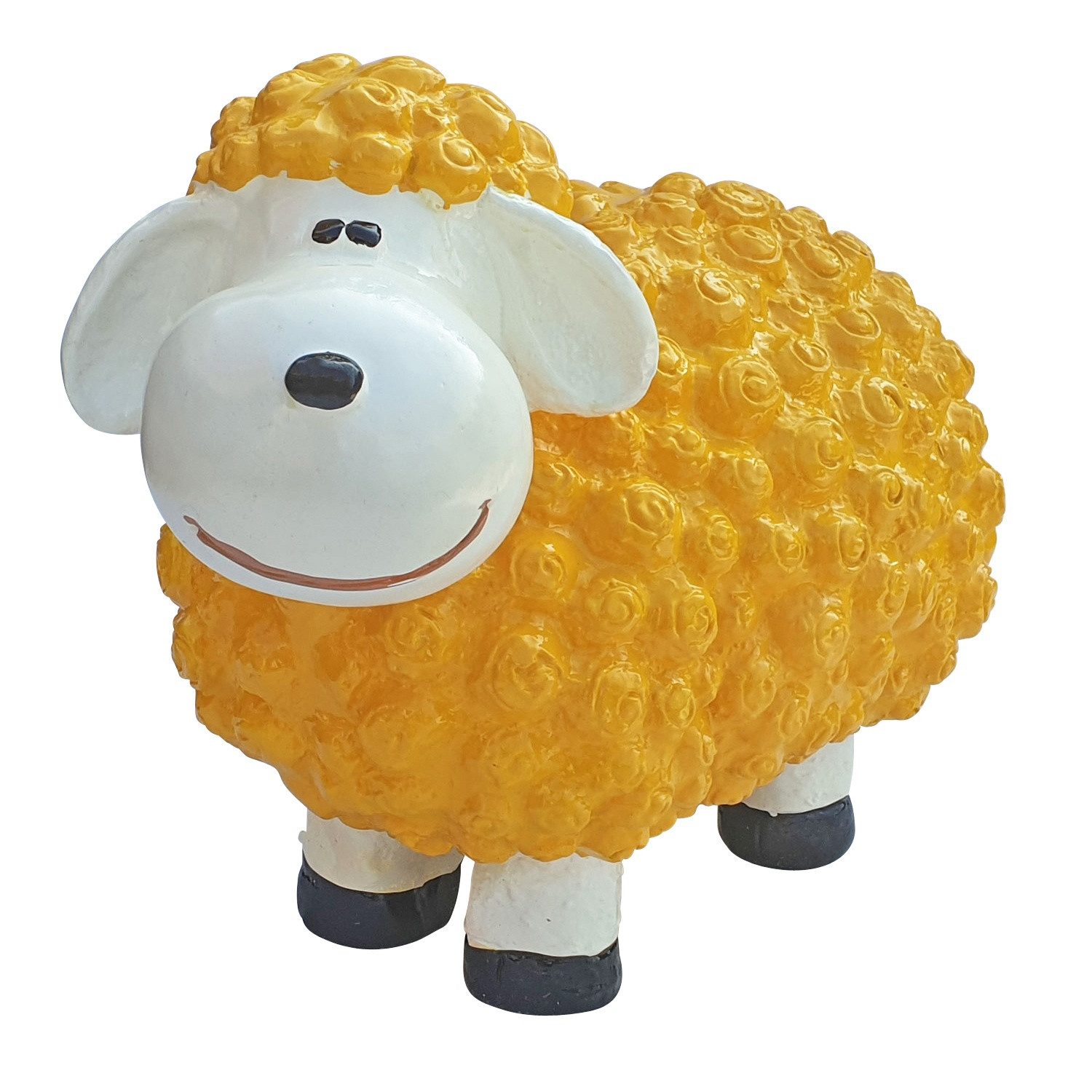 Fachhandel Plus Tierfigur Deko Schaf mittel Gartenfigur Schaf Bunte Schafe für den Garten (1 St), Farbenfrohe Gartenfigur