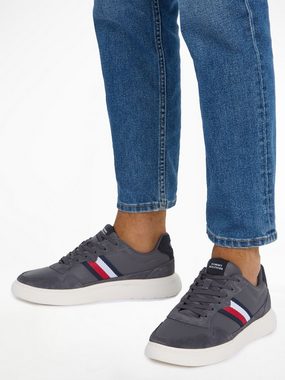 Tommy Hilfiger LIGHT CUPSOLE LTH MIX STRIPES Sneaker mit gepolstertem Schaftrand, Freizeitschuh, Halbschuh, Schnürschuh