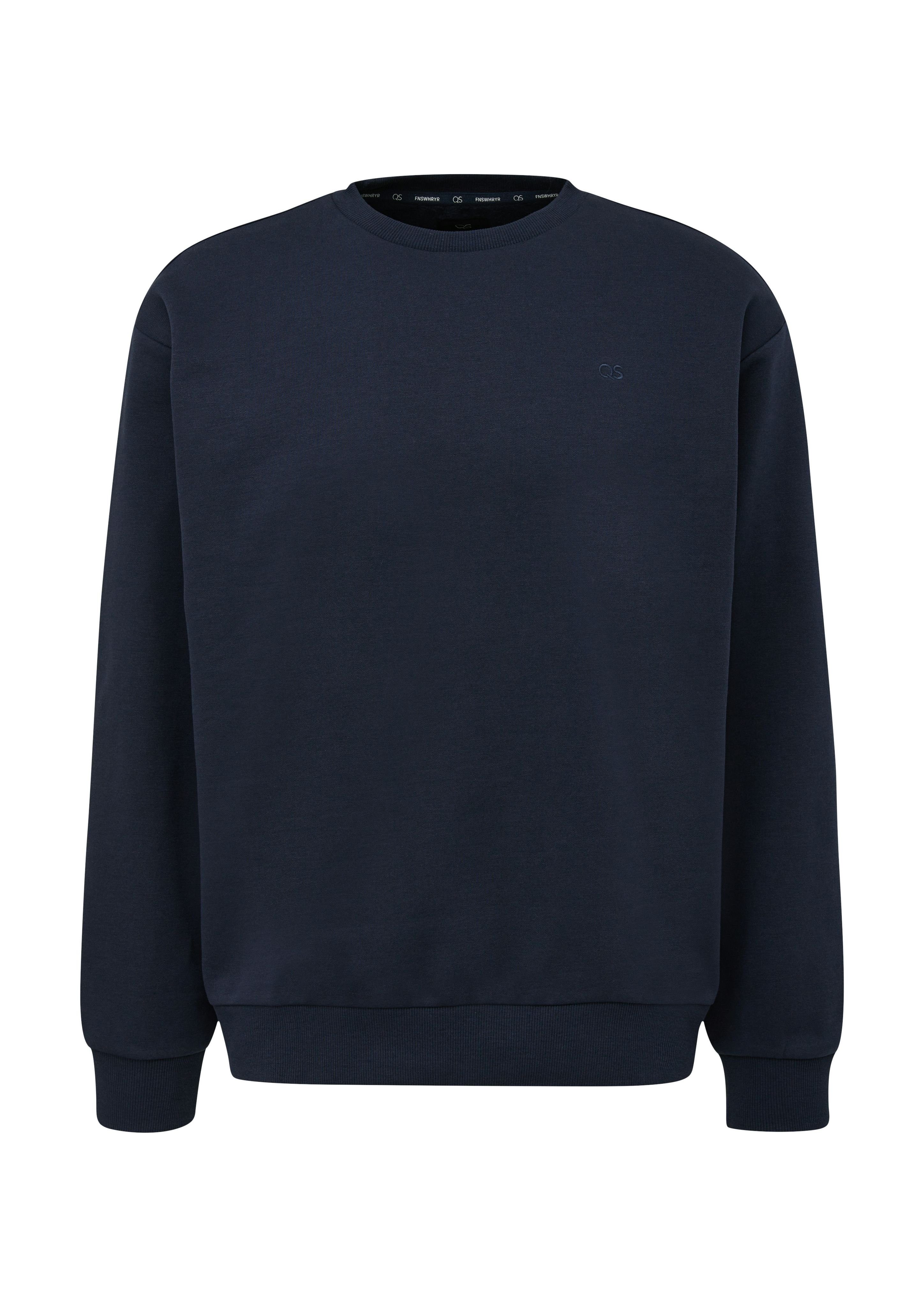 QS Sweatshirt Sweatshirt mit Logo-Stickerei Stickerei günstig online kaufen
