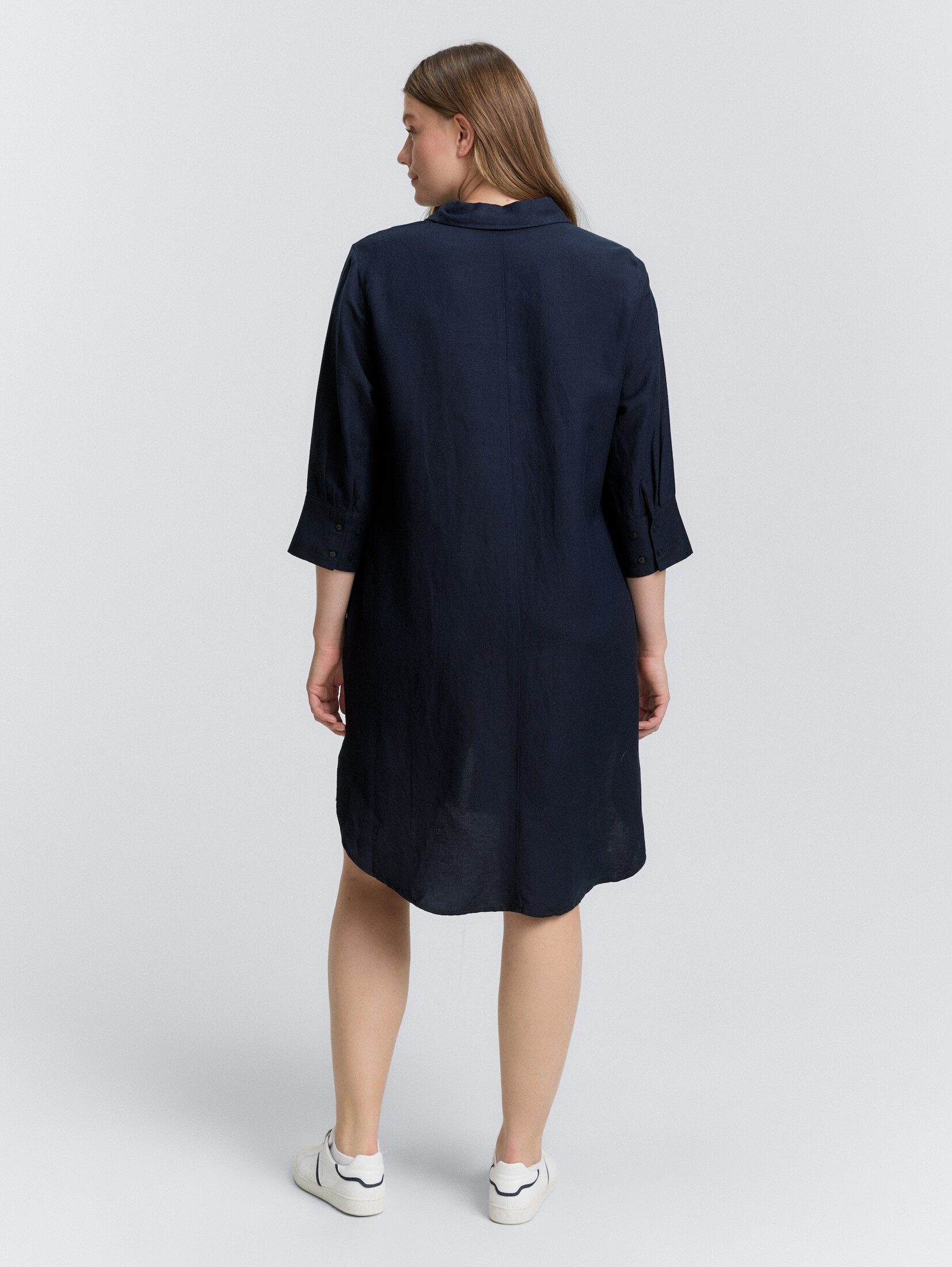 TOM TAILOR PLUS Sommerkleid Kleider & Jumpsuits Plus Size - Blusenkleid mit Leinenanteil