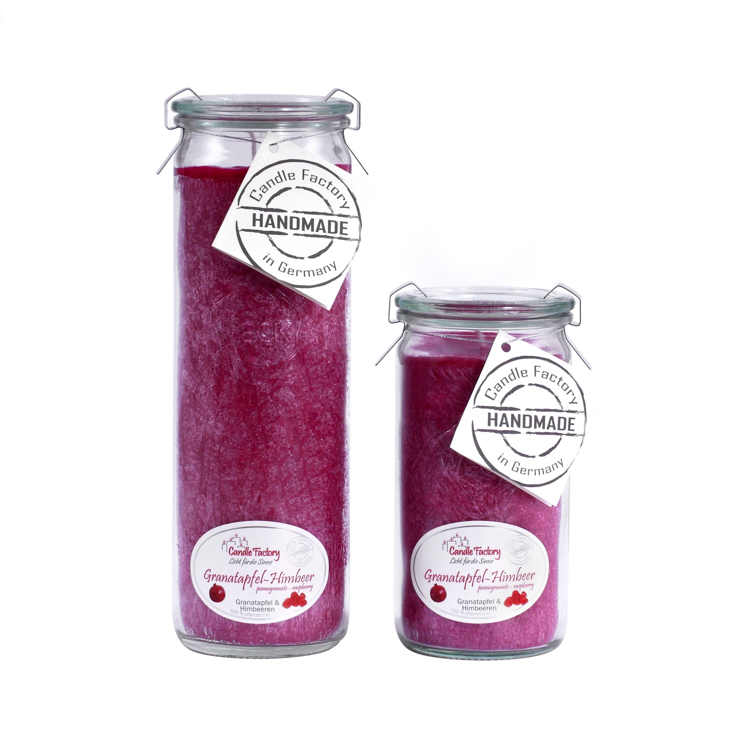 Candle Factory Duftkerze Candle Factory Kerzen-Set Granatapfel Himbeer Big + Mini Jumbo
