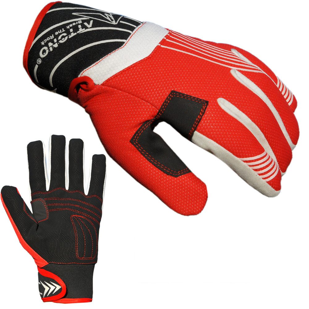ATTONO Skihandschuhe Ski Snowboard Langlauf Handschuhe Damen Herren rot