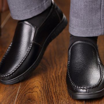 Daisred Herren Business Schuhe mit Warm Gefüttert Slipper