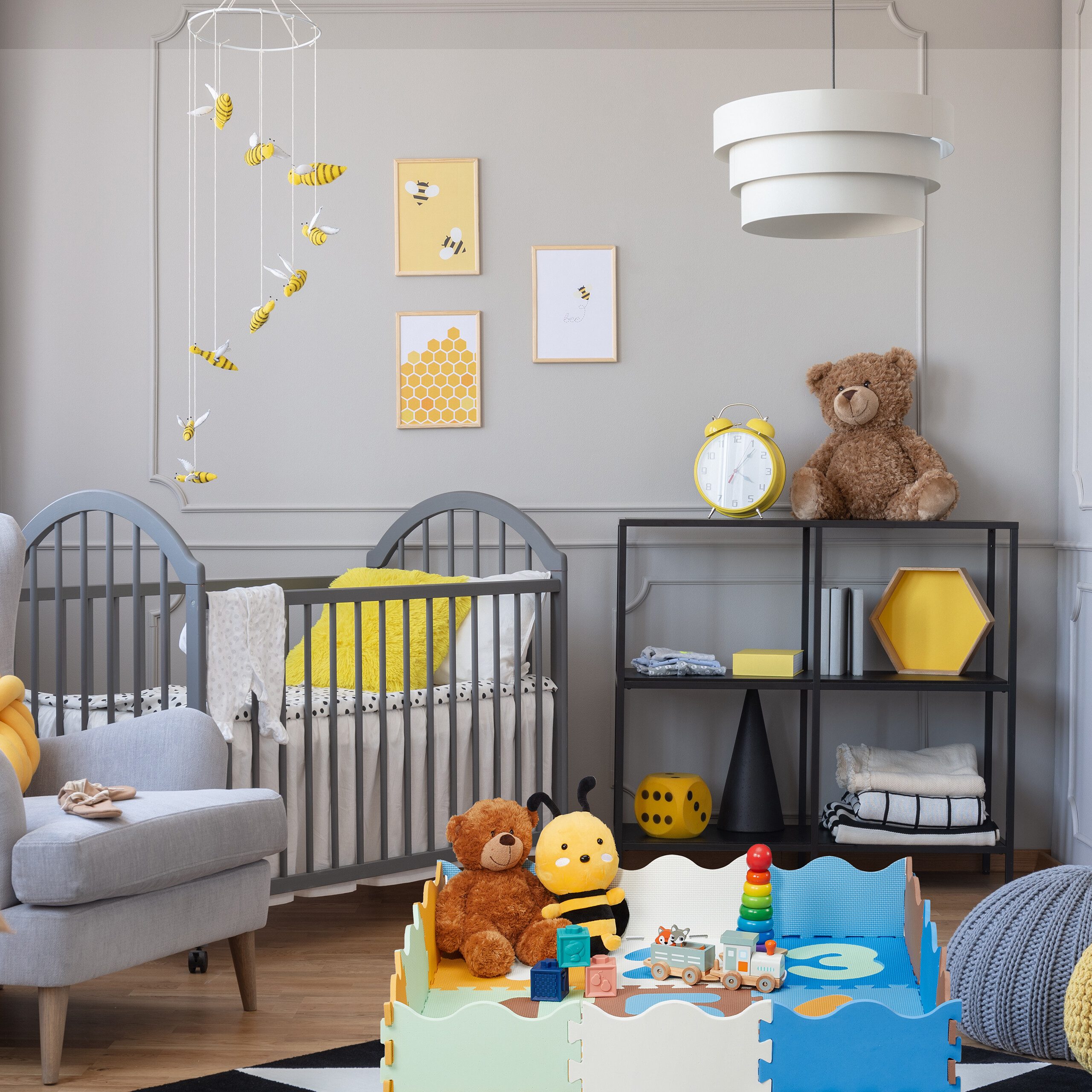 relaxdays Spielmatte Zahlen Puzzlematte mit Rand günstig online kaufen