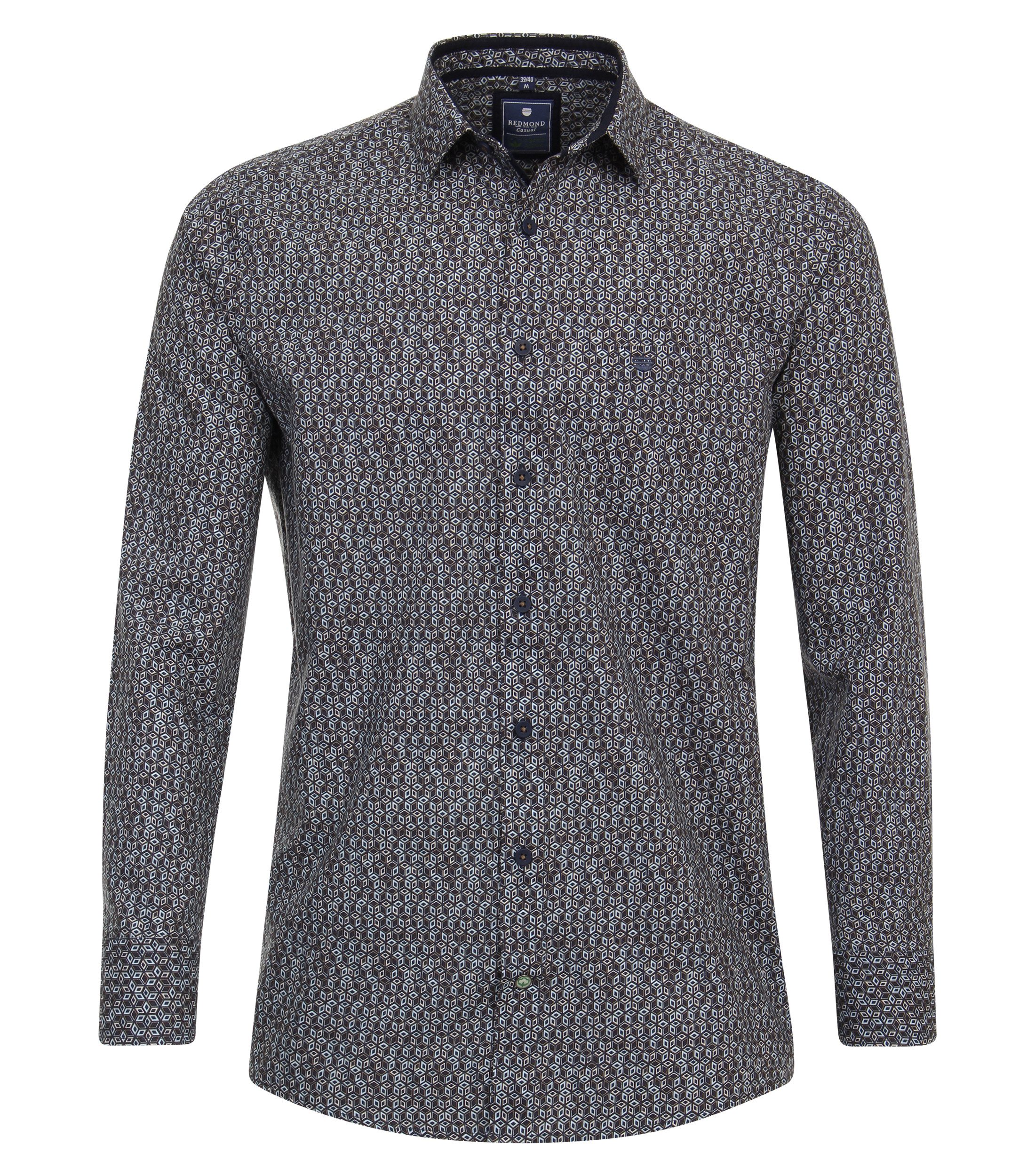 Langarmhemd Druck Modern Fit