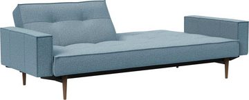 INNOVATION LIVING ™ Sofa Splitback, mit Armlehne und dunklen Styletto Beinen, in skandinavischen Design