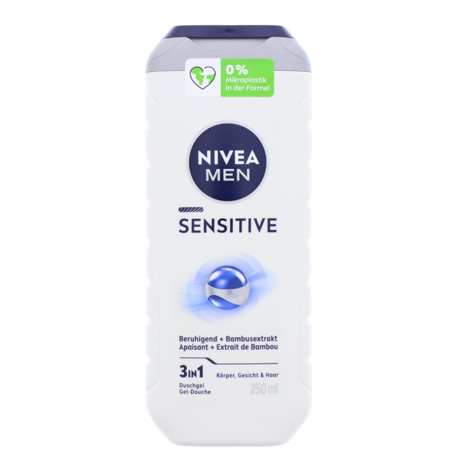 Nivea Duschgel 5 x NIVEA MEN Sensitive Duschgel je 250ml 3in1 Pflegeduscht