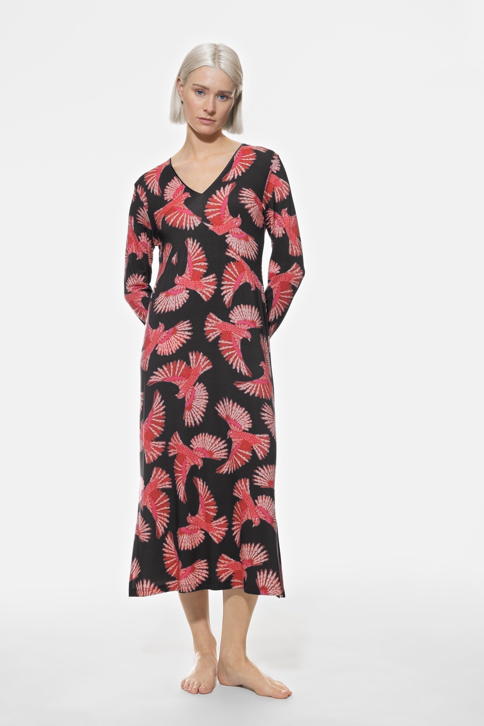 Mey Nachthemd Damen Serie Flying Bird Allover-Print mit Vögeln (1-tlg)