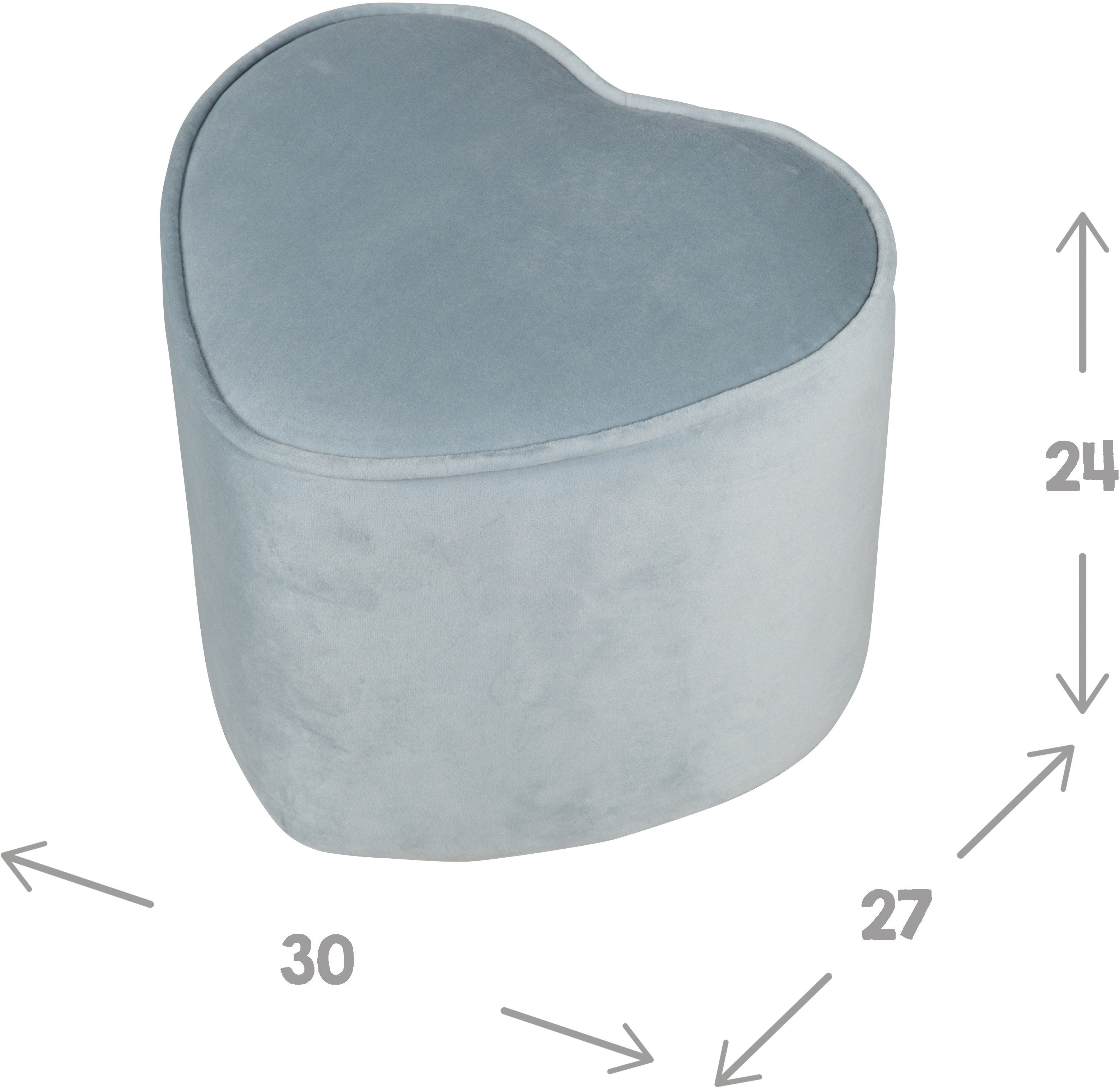 roba® Kinderhocker Lil Sofa, in Herzform