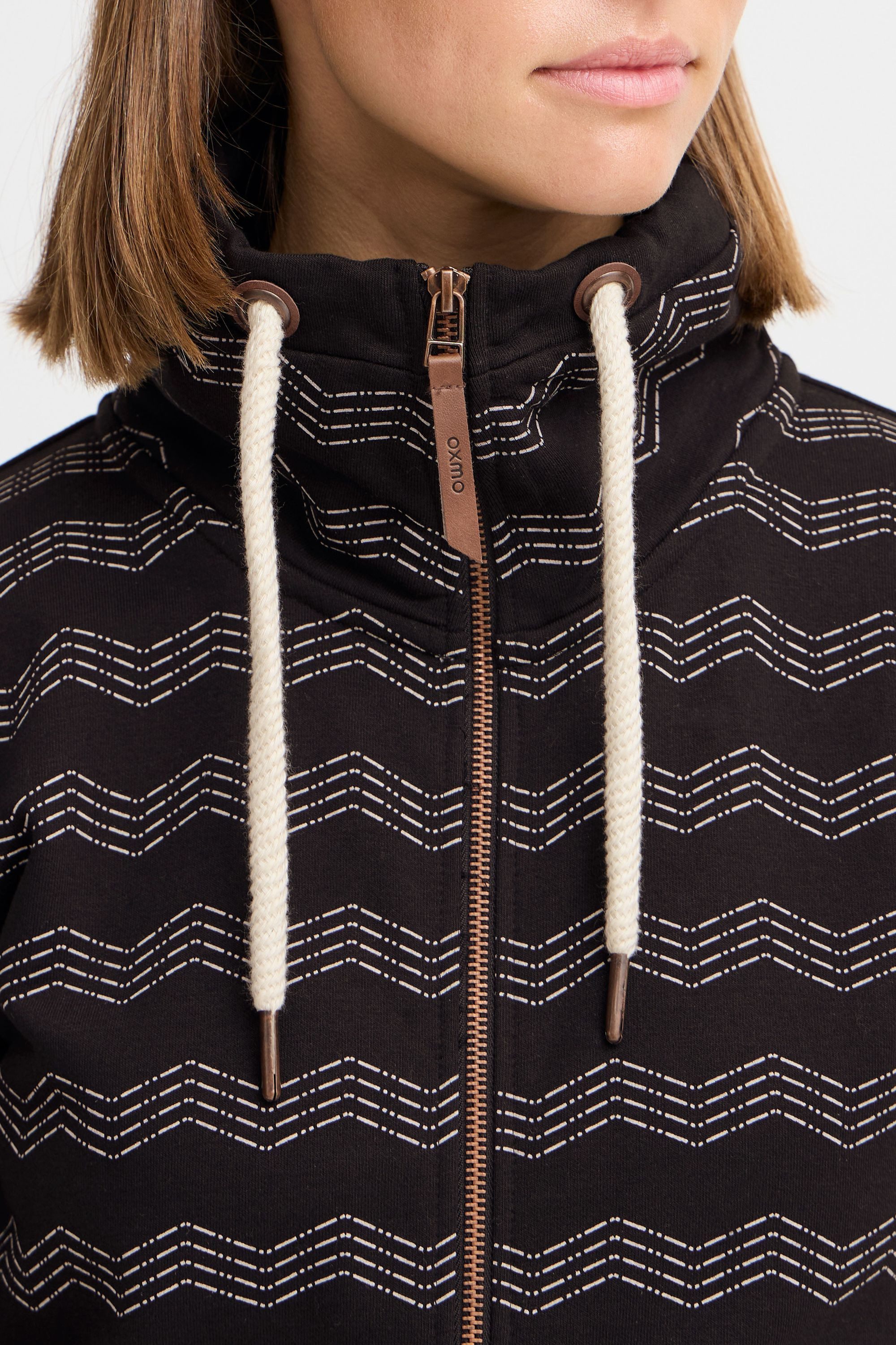 OXMO Sweatjacke OXVanta Moderne Sweatjacke