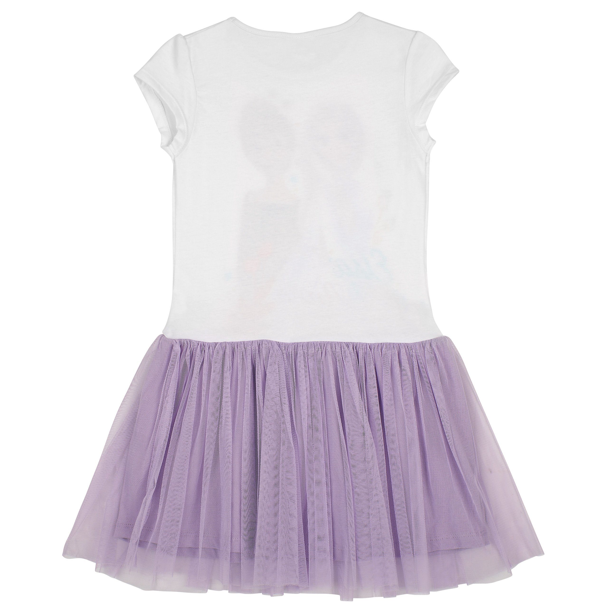 Disney Frozen Sommerkleid Eiskönigin 2 Kurzarm Kleid mit Anna und Elsa