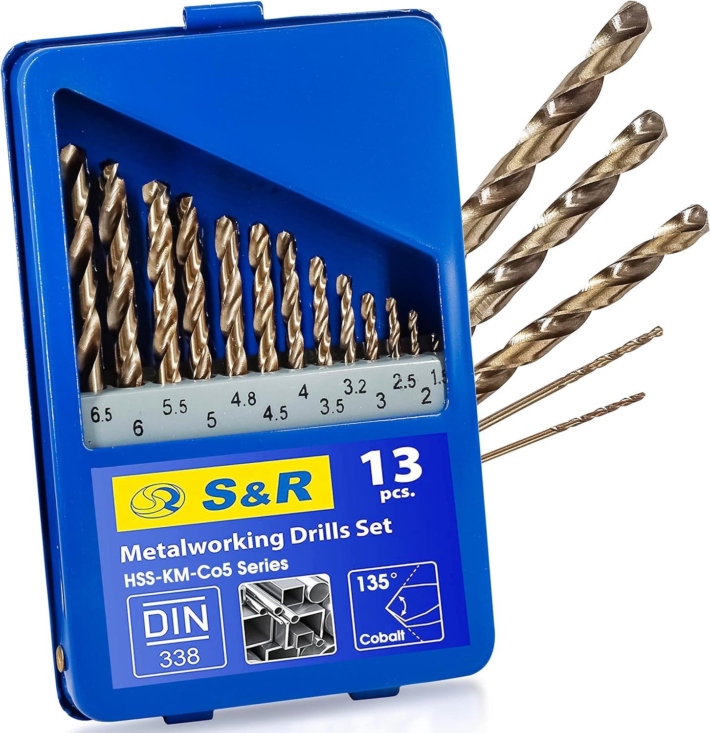 S&R Metallbohrer HSS-G COBALT, DIN 338, Kobaltlegiert, Industrie-Qualität, günstig online kaufen