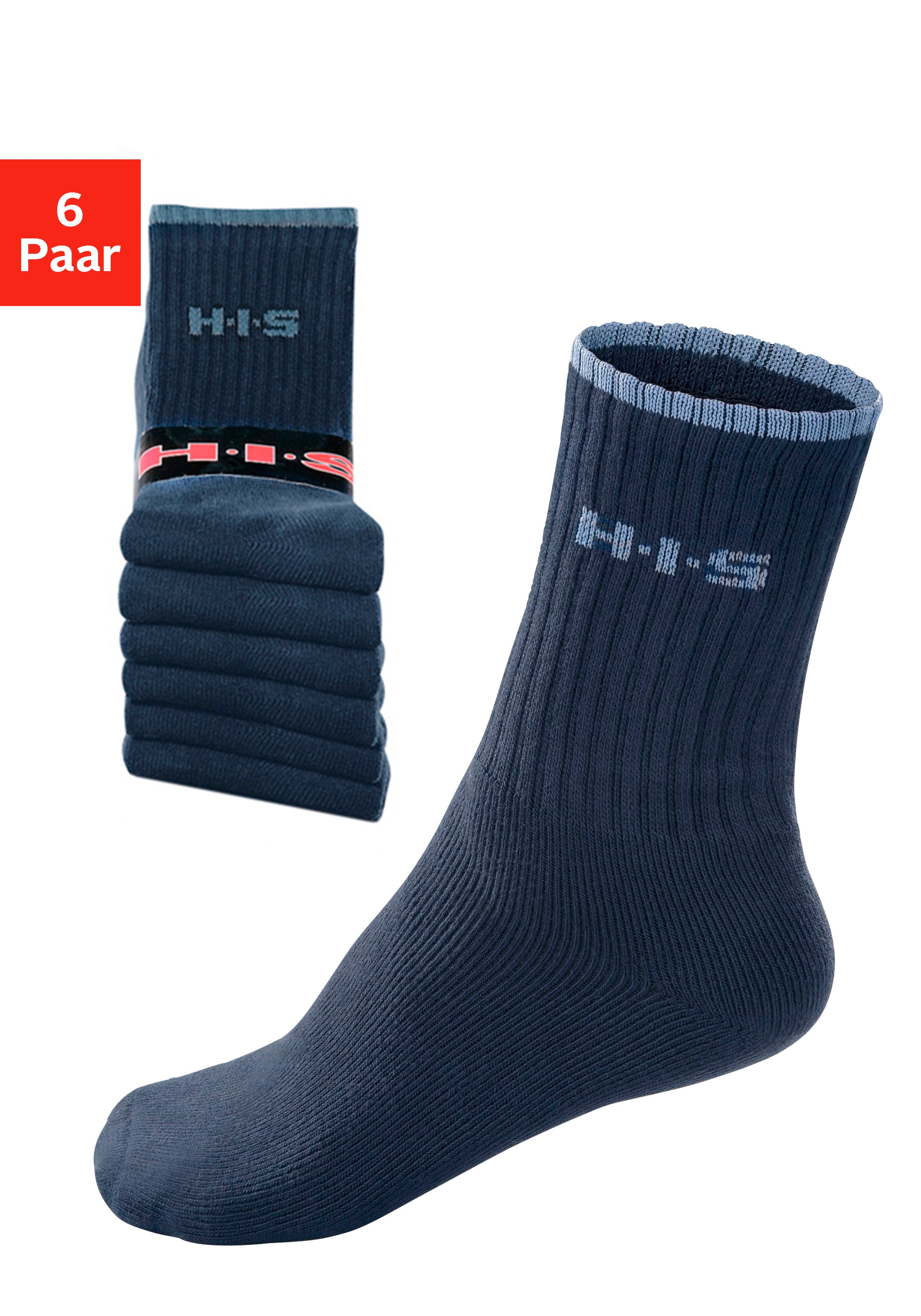 H.I.S Sportsocken (Packung, 6-Paar) mit Frottee günstig online kaufen