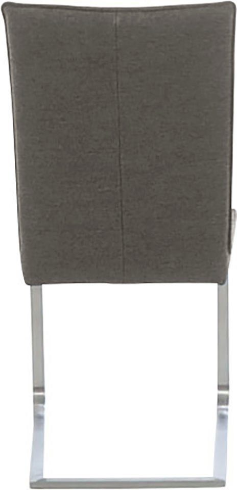 Gestell & III, Sattlernaht, Komfort K+W Edelstahl, mit Sitzkomfort aus hochwertiger Freischwinger Wohnen Santos