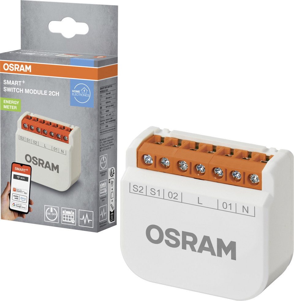 Ledvance Ledvance Smart Schaltmodul WiFi Switch 2CH weiß Smart-Home Starter-Set