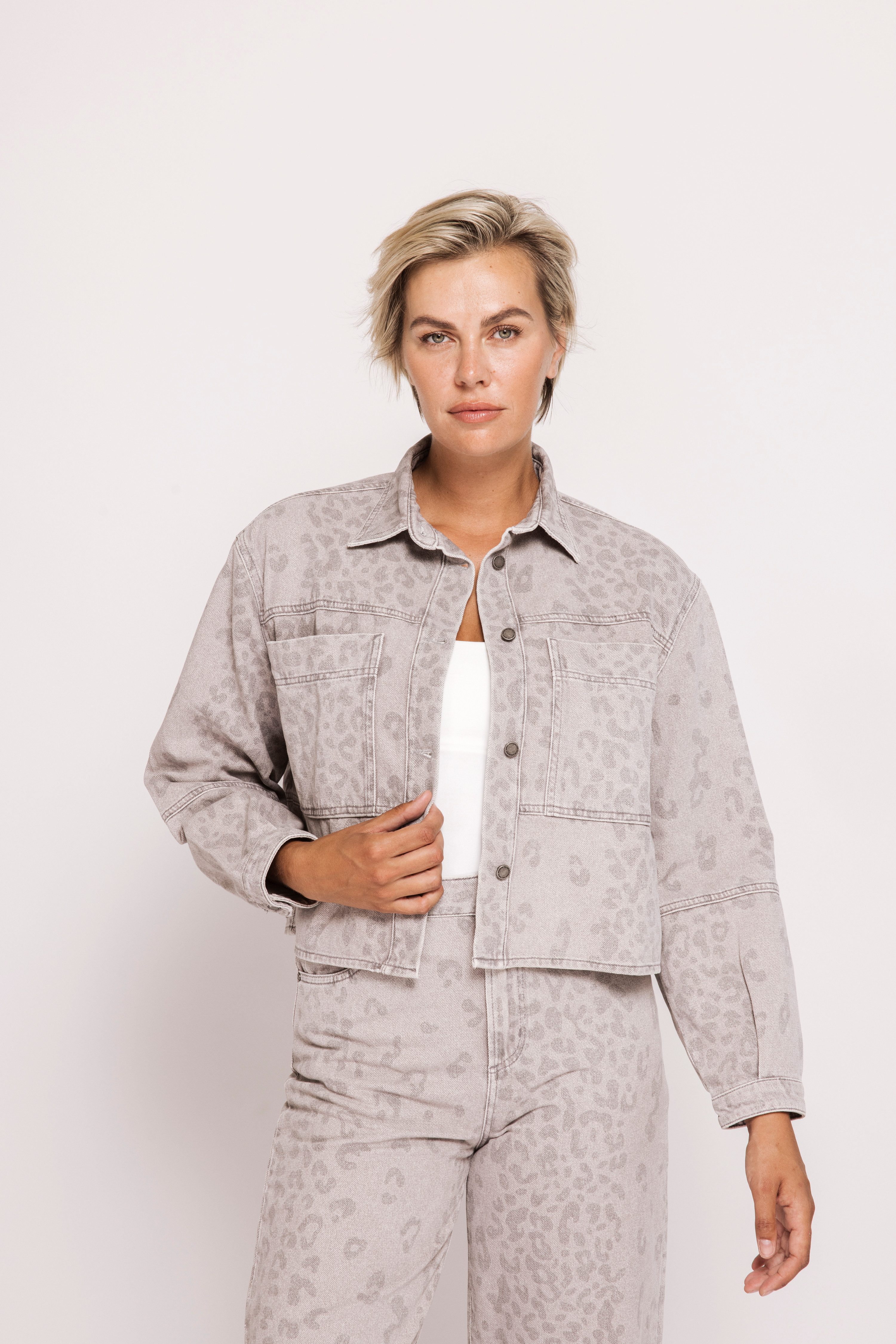 Zhrill Blouson ZHLOUIE mit Animal-Print