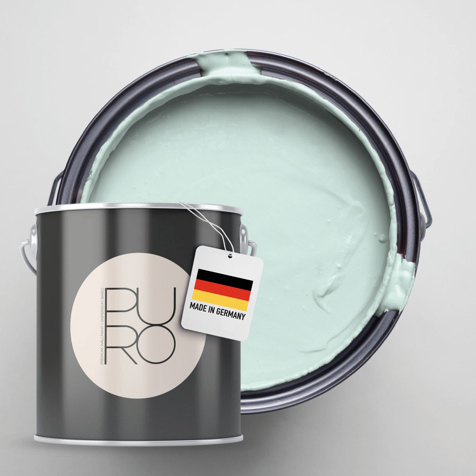 A.S. Création Wandfarbe Premium Innenwandfarbe PURO Tuchmatt emerald green, ideal für Wohnzimmer, Schlafzimmer, Flur und Küche, Farbwelt Grün