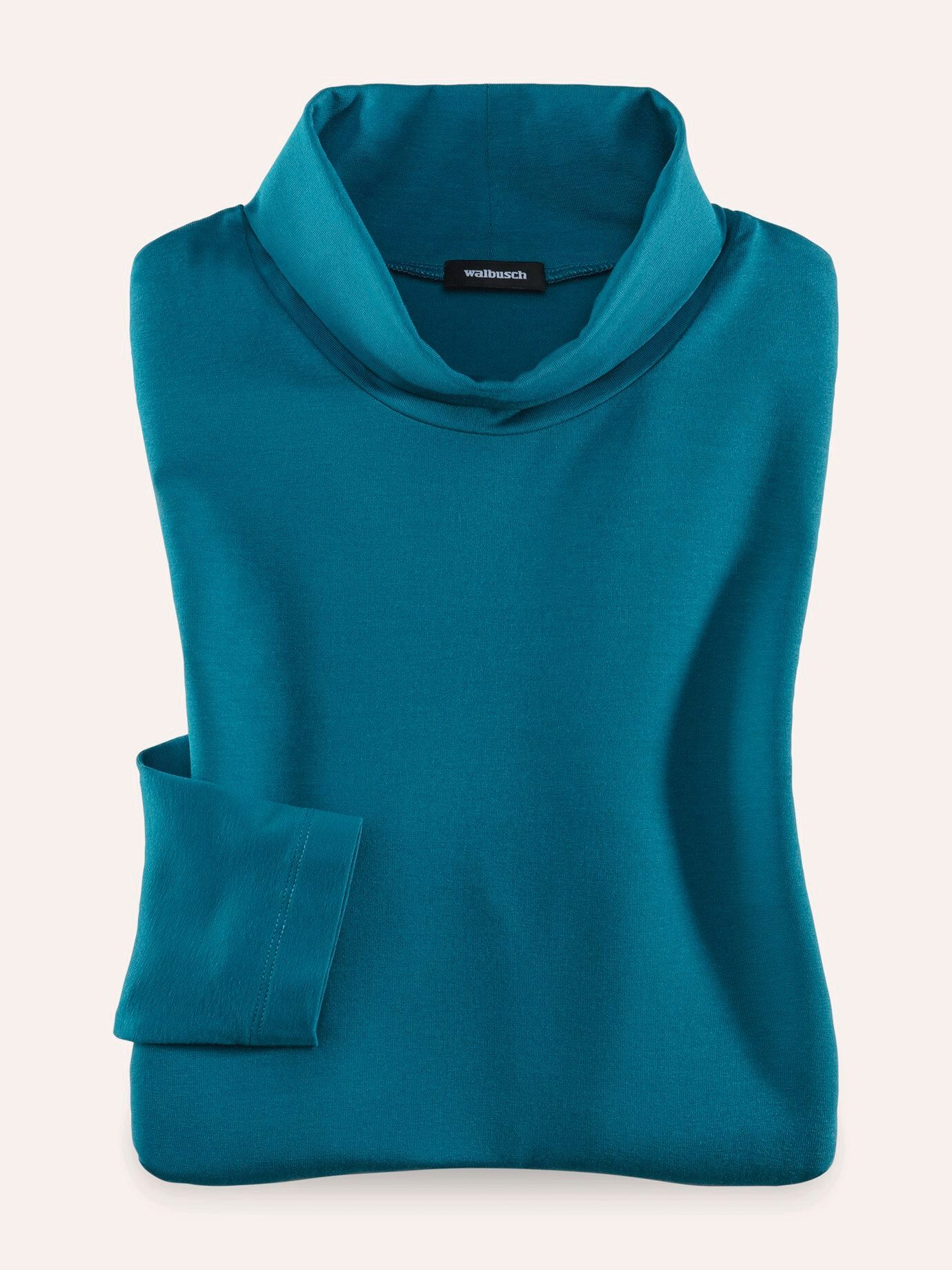 Walbusch Rollkragenshirt Damen Viskose-Unterziehrolli Langarm pflegeleicht elastisch Feiner Glanz, waschmaschinenfest, fein gewirkt – Rollkragen-Shirt
