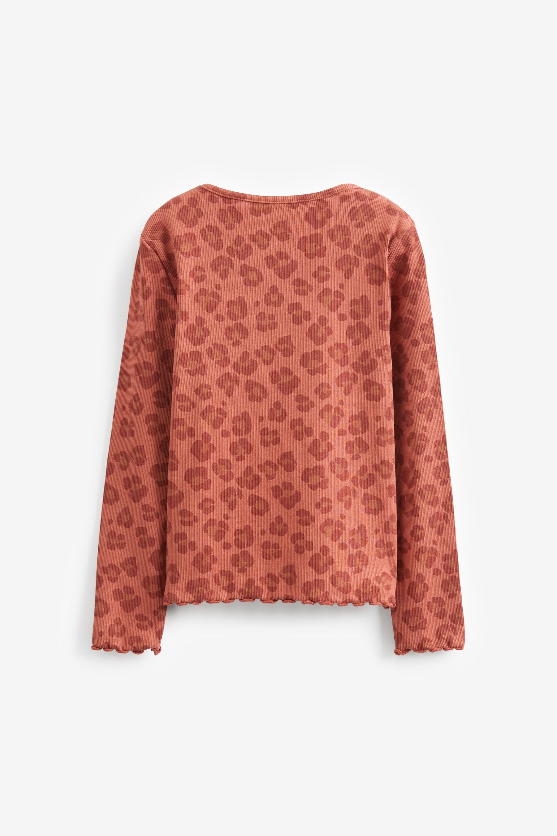 Next Langarmshirt Langärmeliges Feinripp-Shirt (1-tlg) günstig online kaufen
