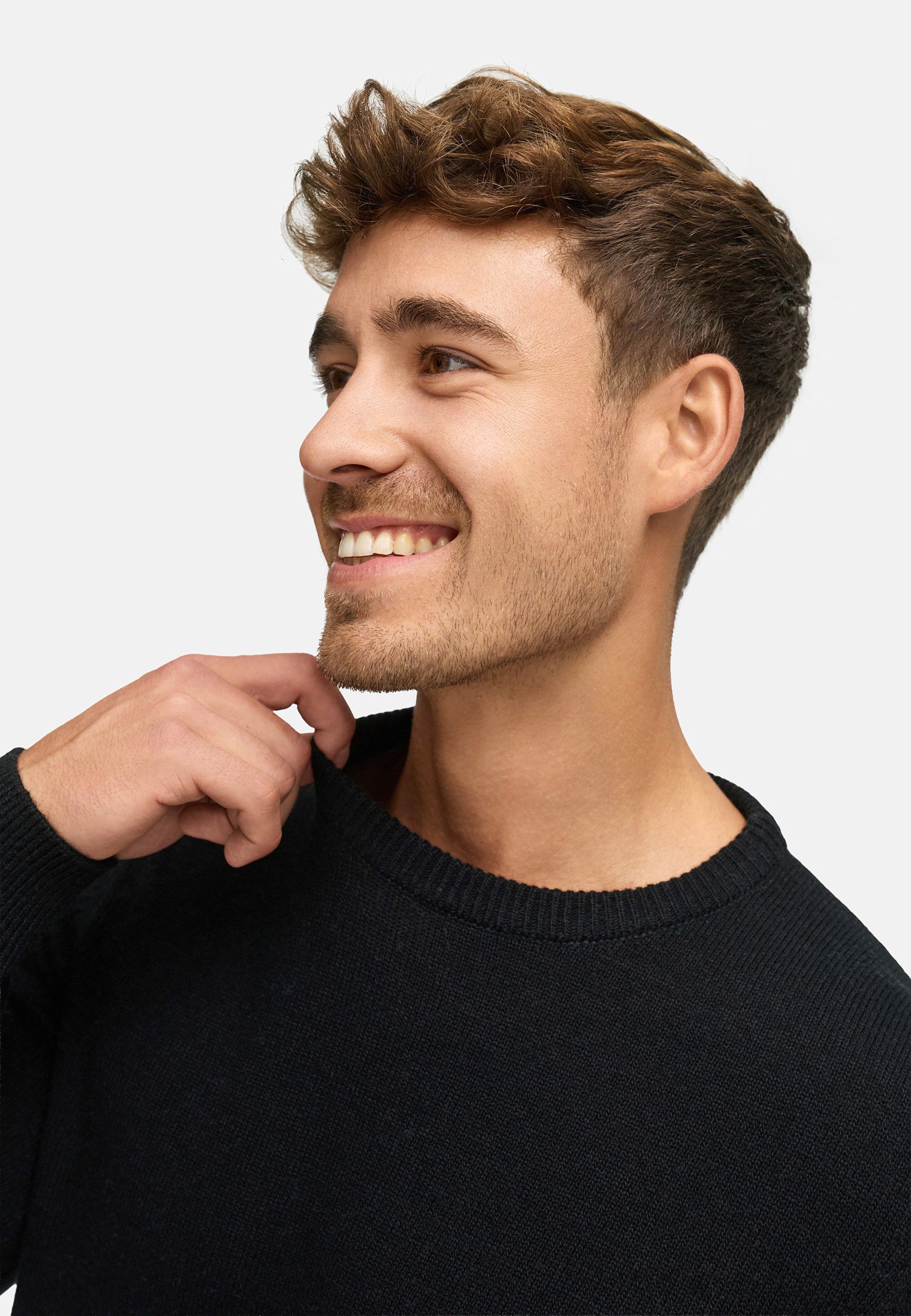 Indicode Strickpullover Herren INMargous o-neck Pullover Herrenpullover Herrenpullover mit Rundhalsausschnitt