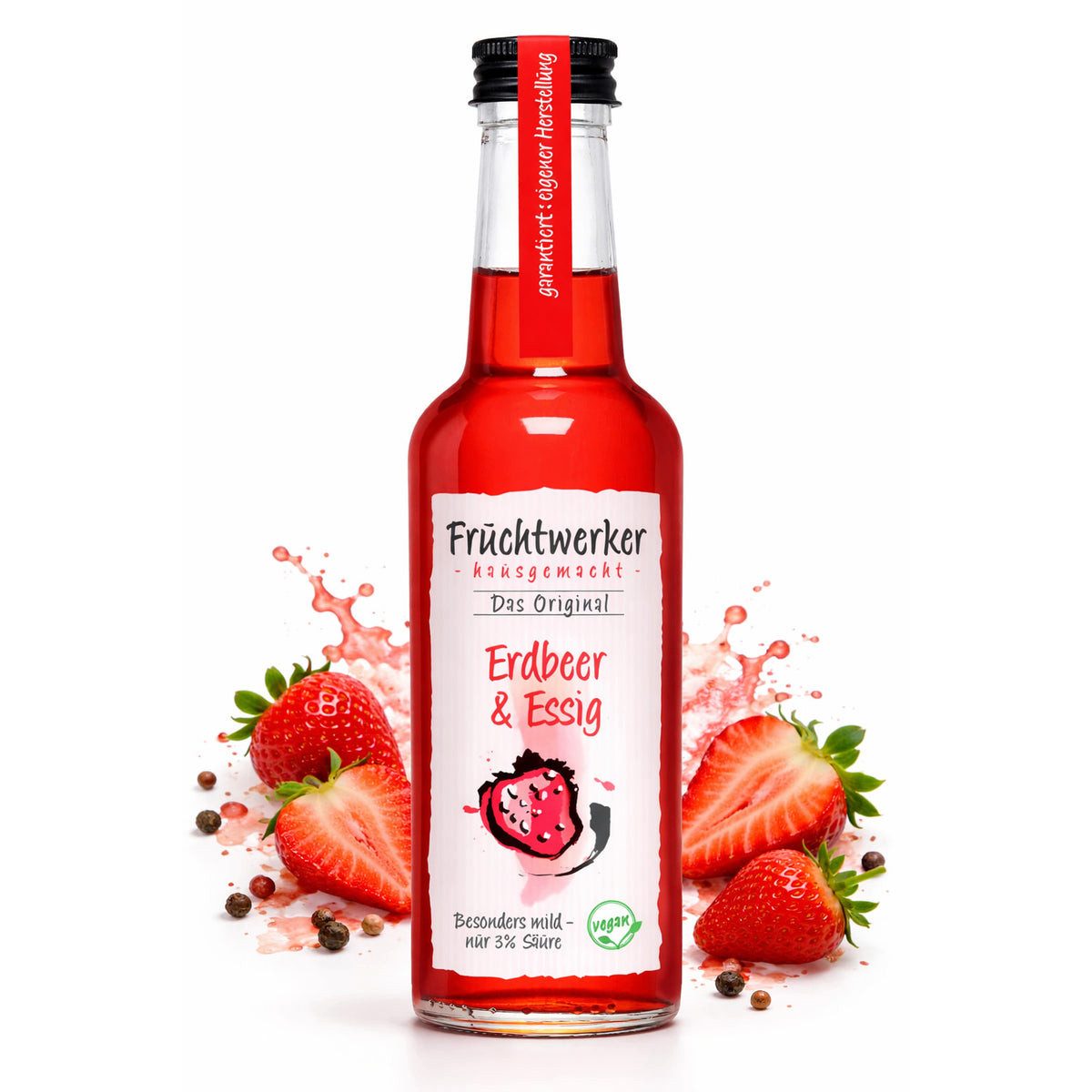 Fruchtwerker Essig Fruchtwerker Erdbeer & Essig