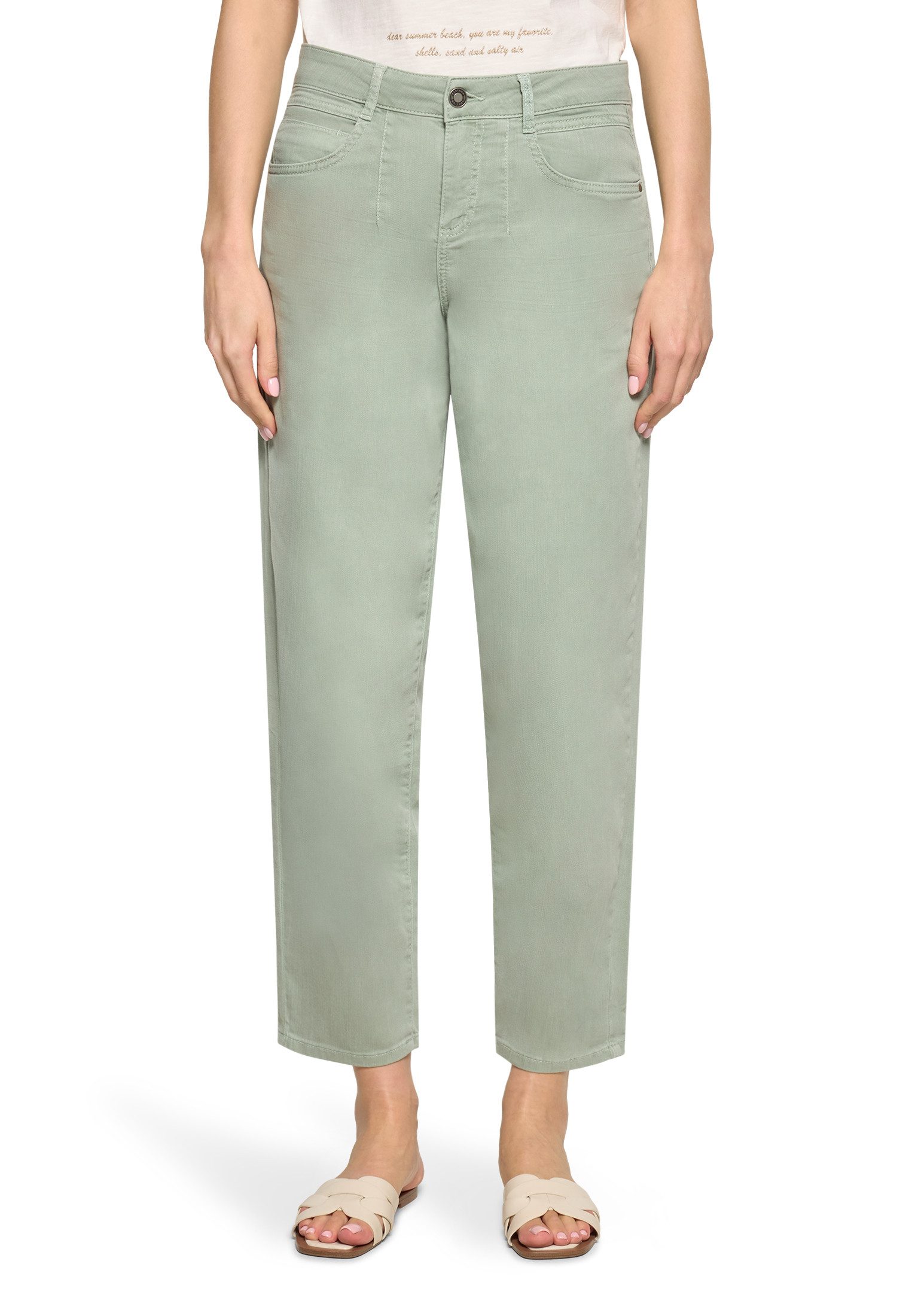 Cartoon Ankle-Jeans Damen mit Waschung