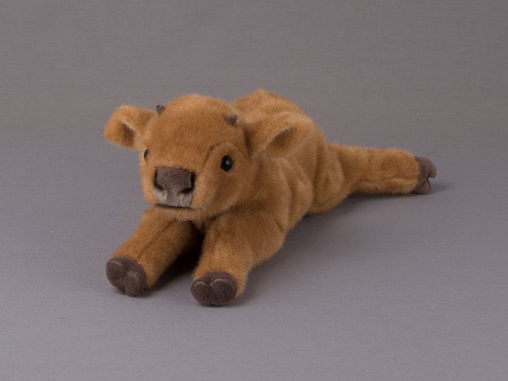 Kösen Kuscheltier Kösen Kälbchen liegend rostrot 37 cm Stofftier