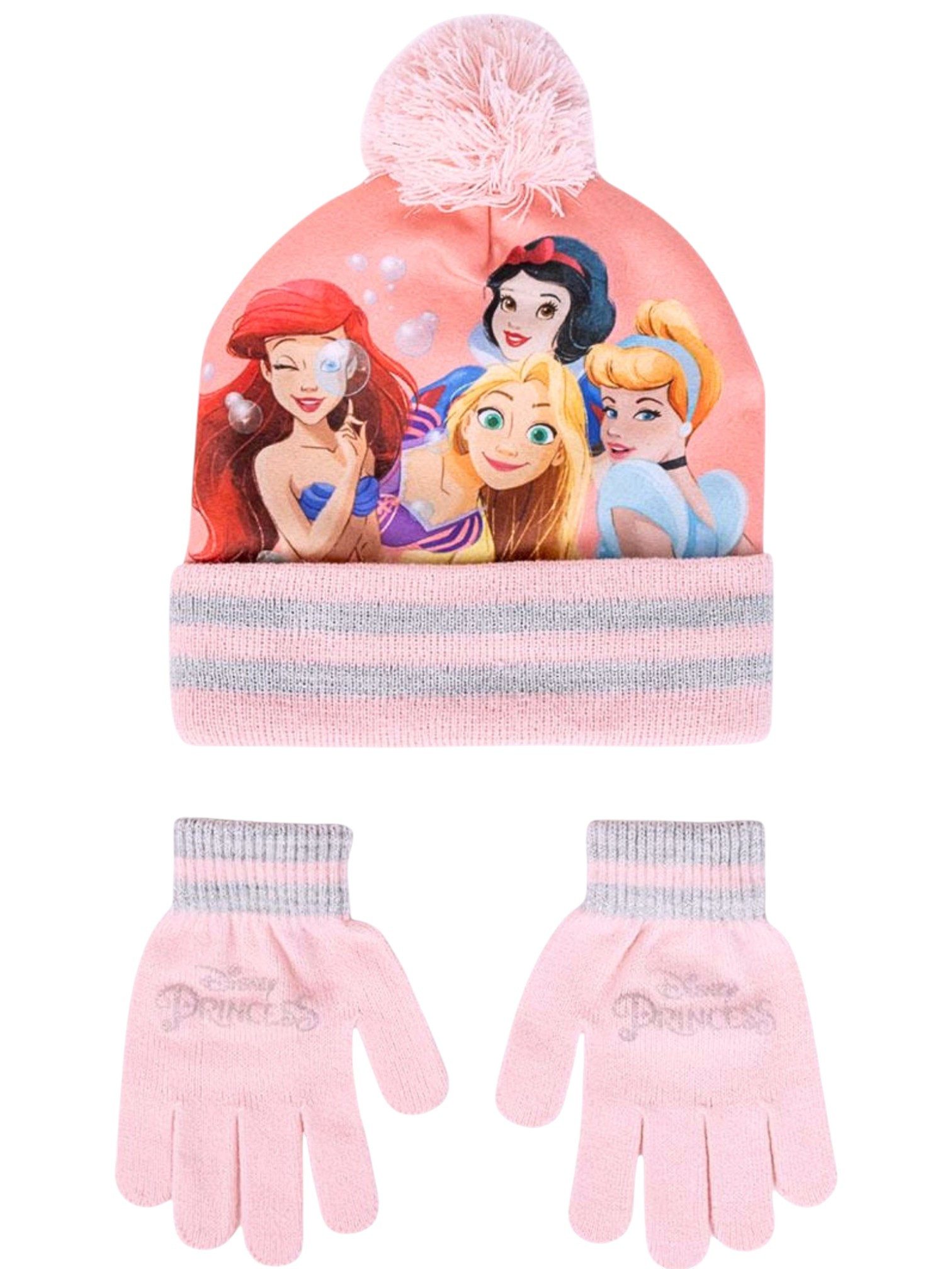 Cerdá Bommelmütze (2-St) Mädchen Winter-Set: Mütze & Handschuhe