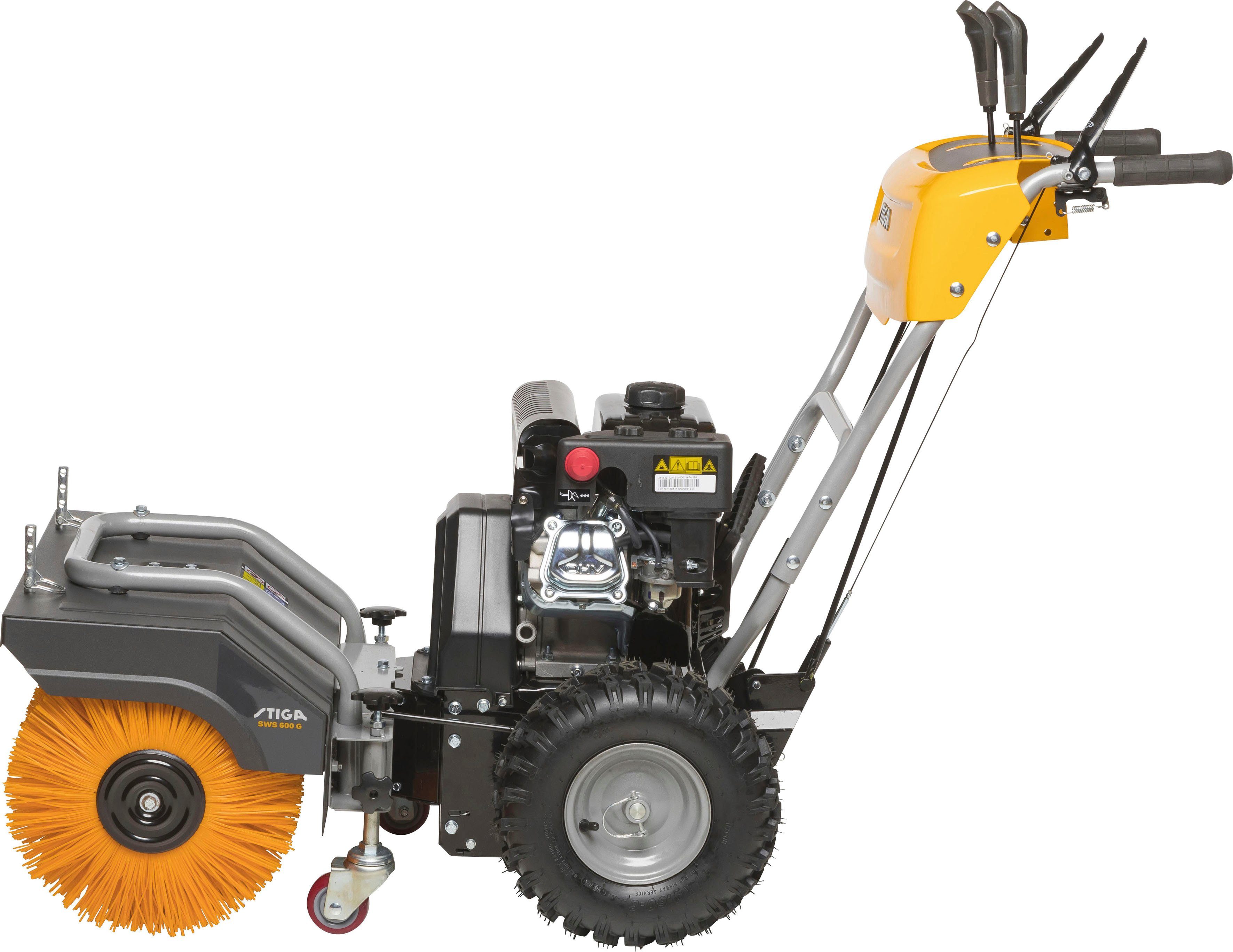 STIGA GARDEN Kehrmaschine SWS 800 G, 80 cm Arbeitsbreite, Radantrieb, 6 Vorwärts- und 2 Rückwärtsgänge