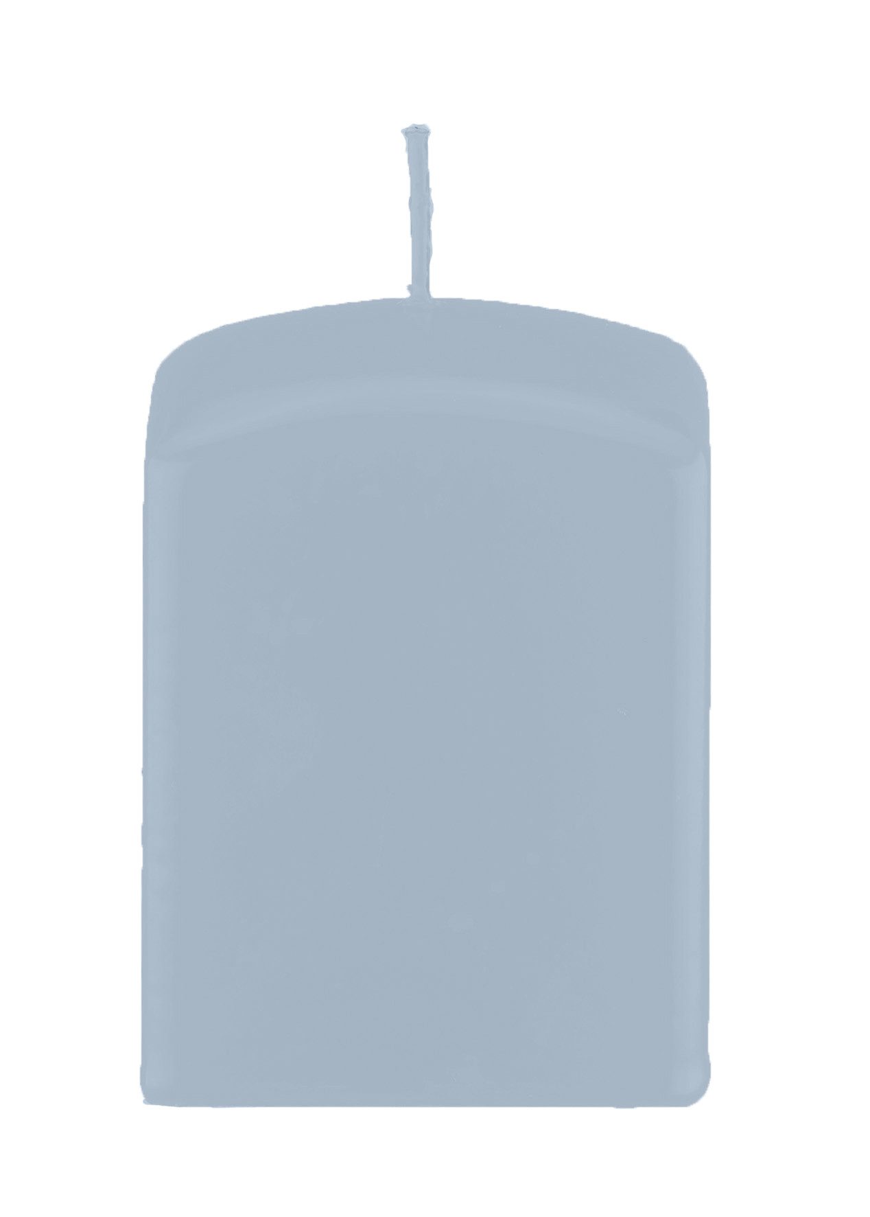 Kopschitz Kerzen Stumpenkerze Quader, Quadratische Kerzen Jenas Blau 80 x Ø 60/60 mm, 16 Stück